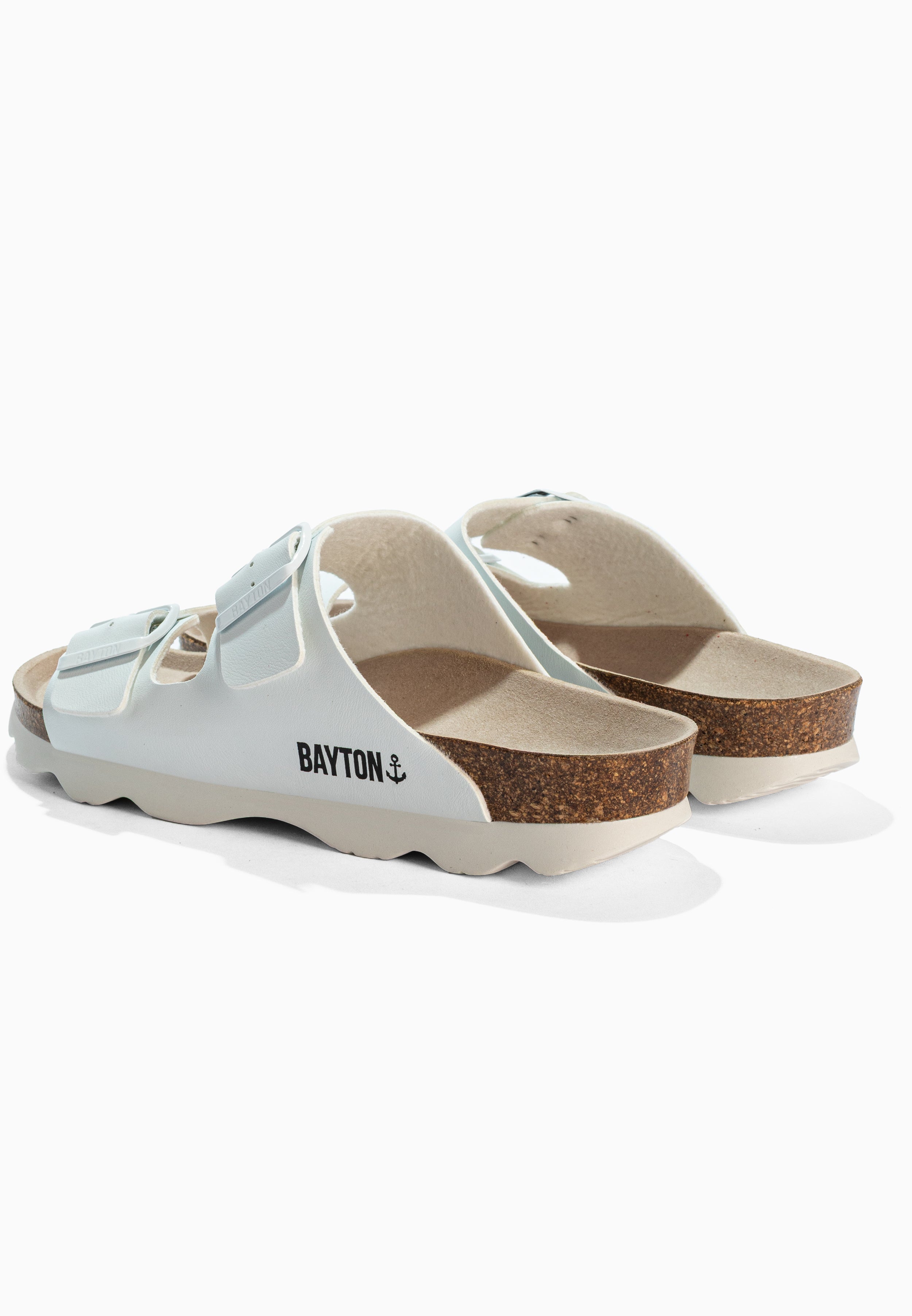 Sandales 2 Brides Atlas Blanc