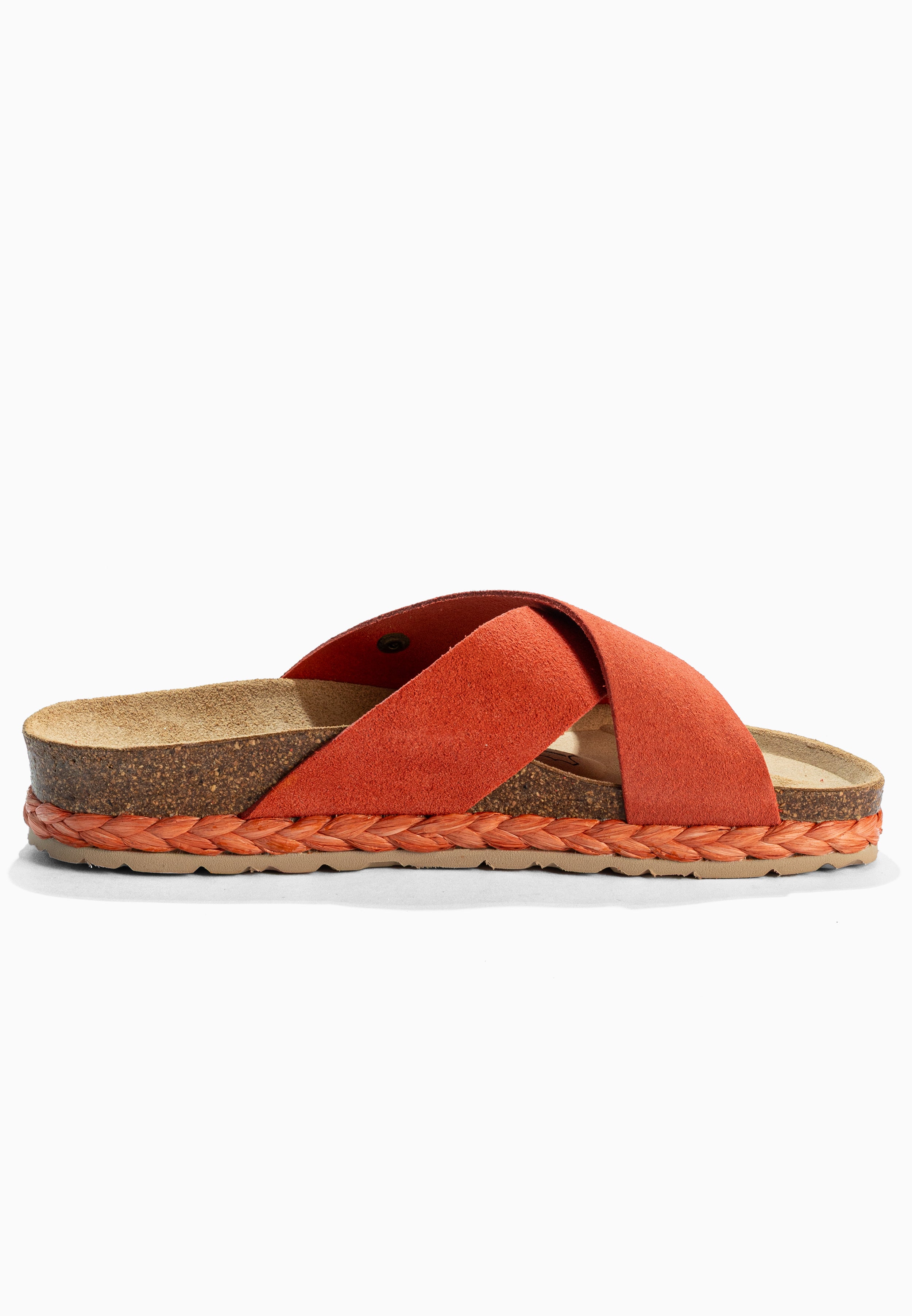 Burgos Coral Suede Leather 2 Strap Sandals