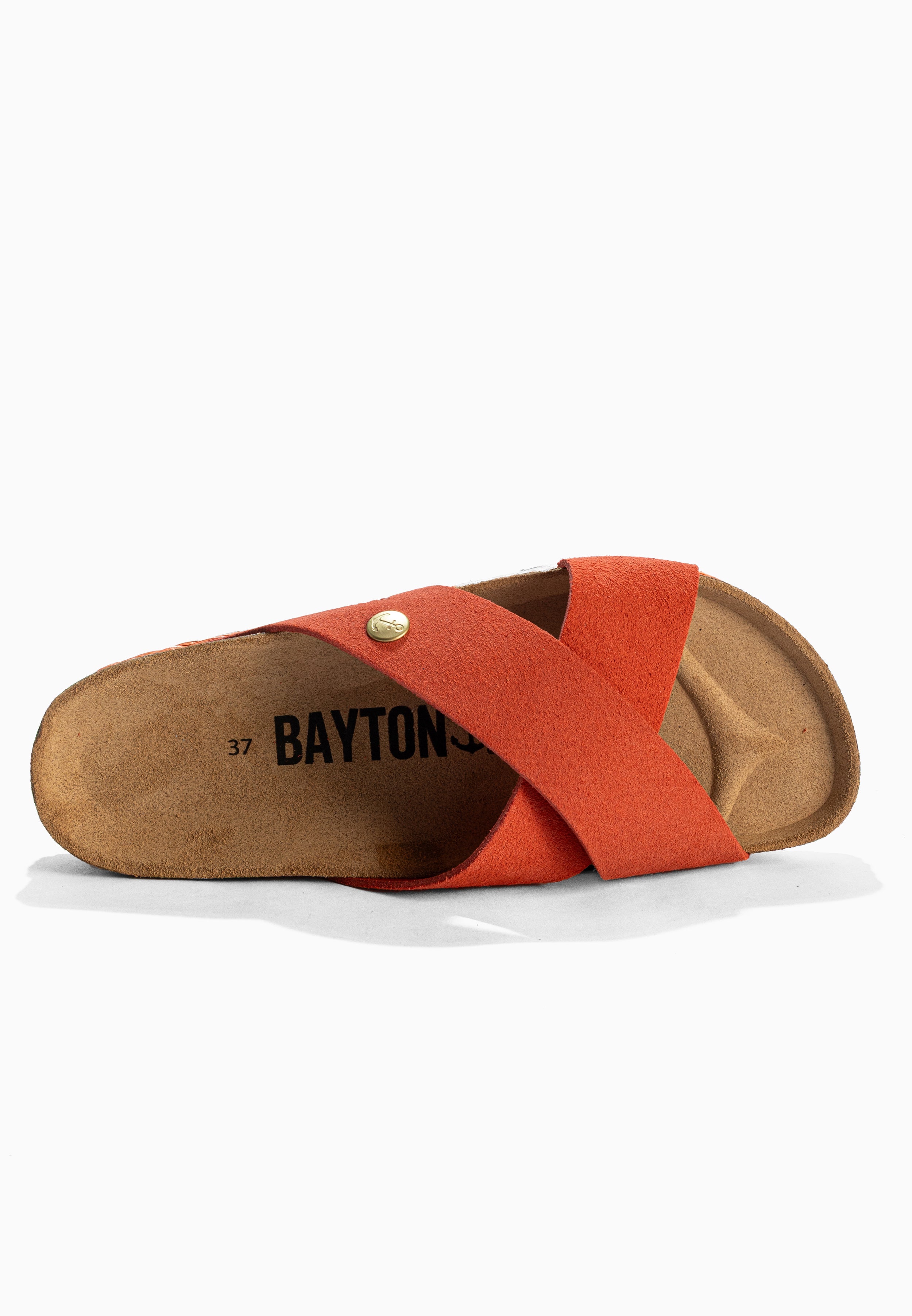 Burgos Coral Suede Leather 2 Strap Sandals