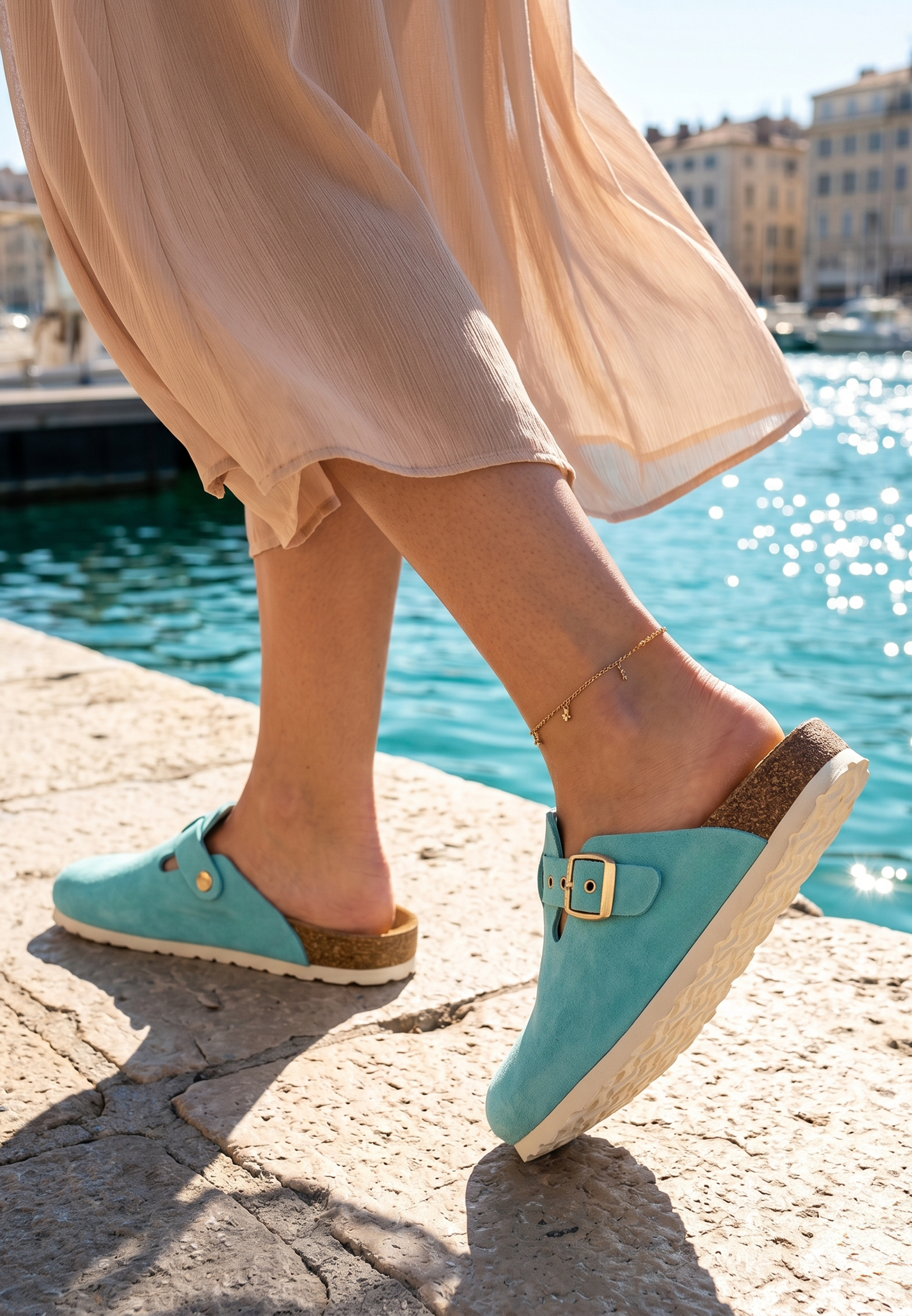 Milky Clogs Sky Blue Clogs