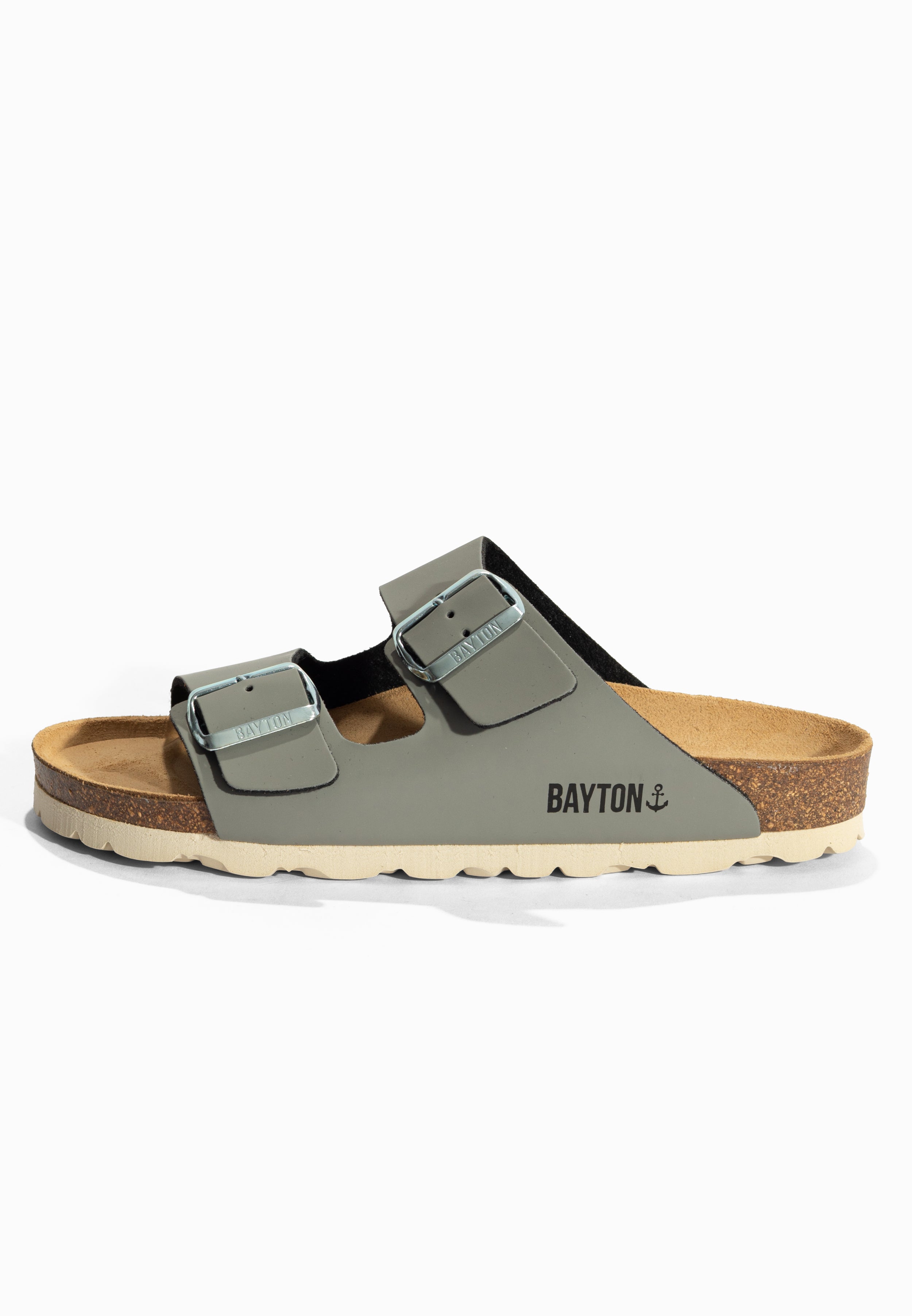 Sandales 2 Brides Atlas Gris