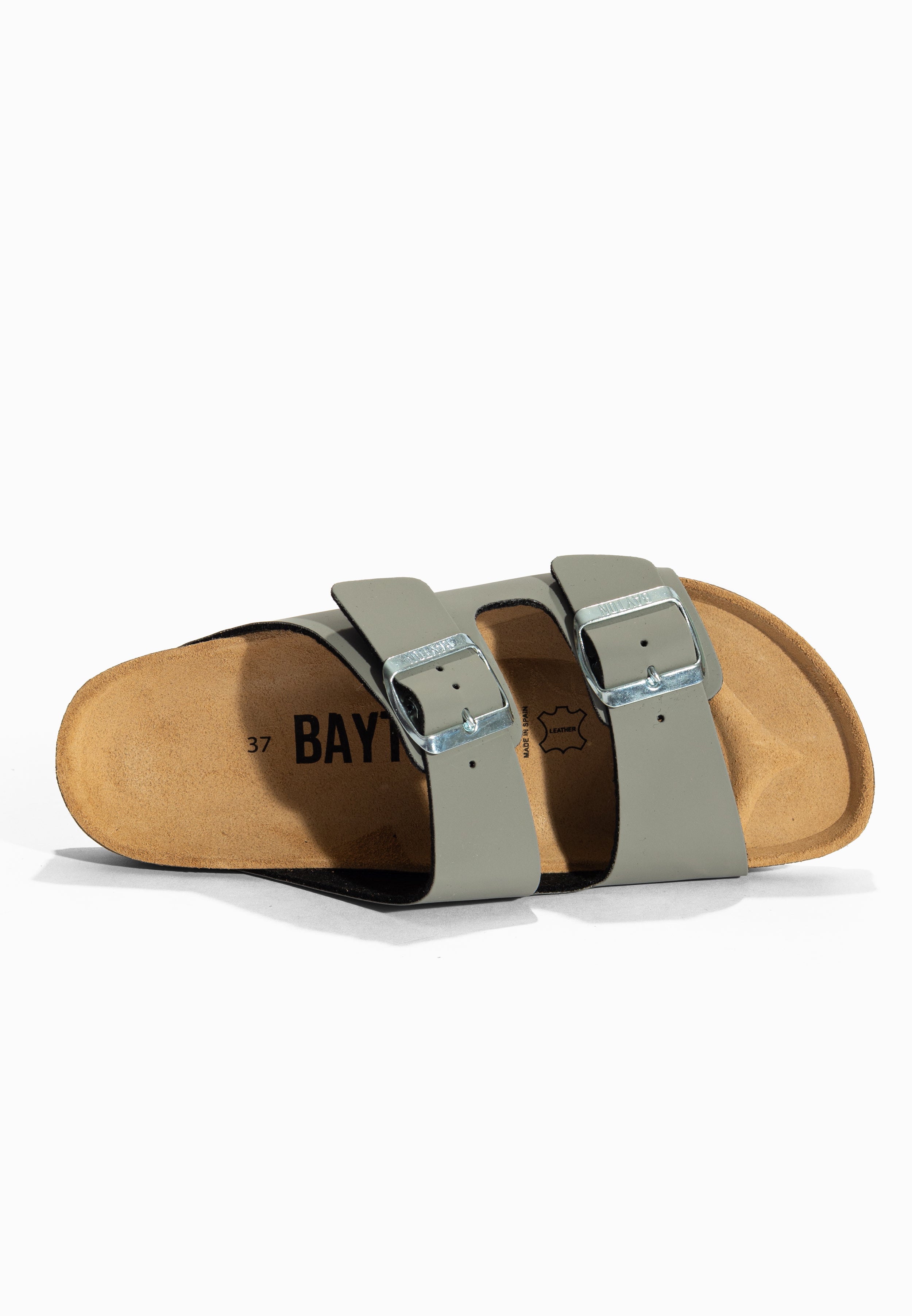Sandales 2 Brides Atlas Gris