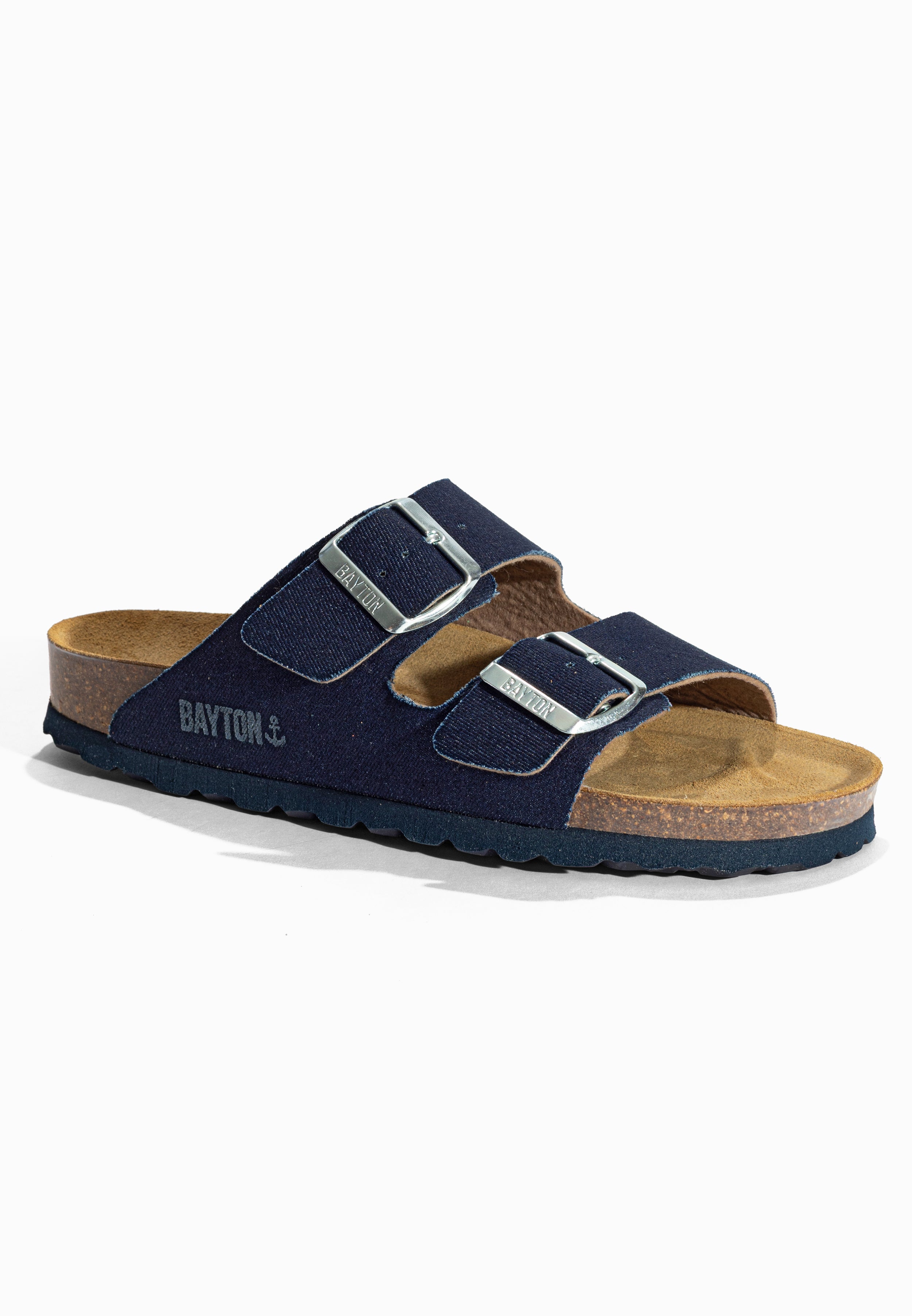 Sandales 2 Brides Atlas Bleu Clair Denim