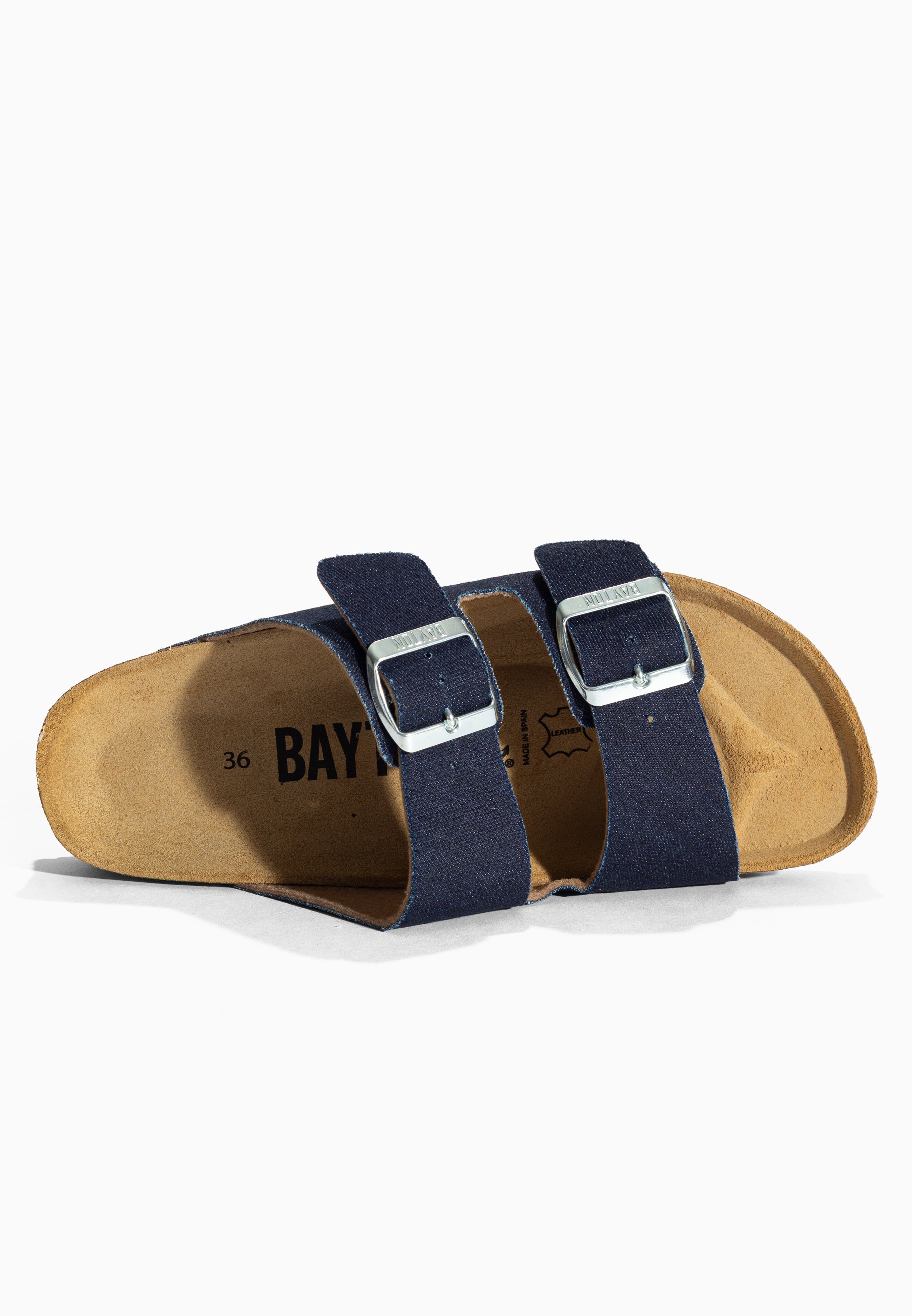 Sandales 2 Brides Atlas Bleu Clair Denim