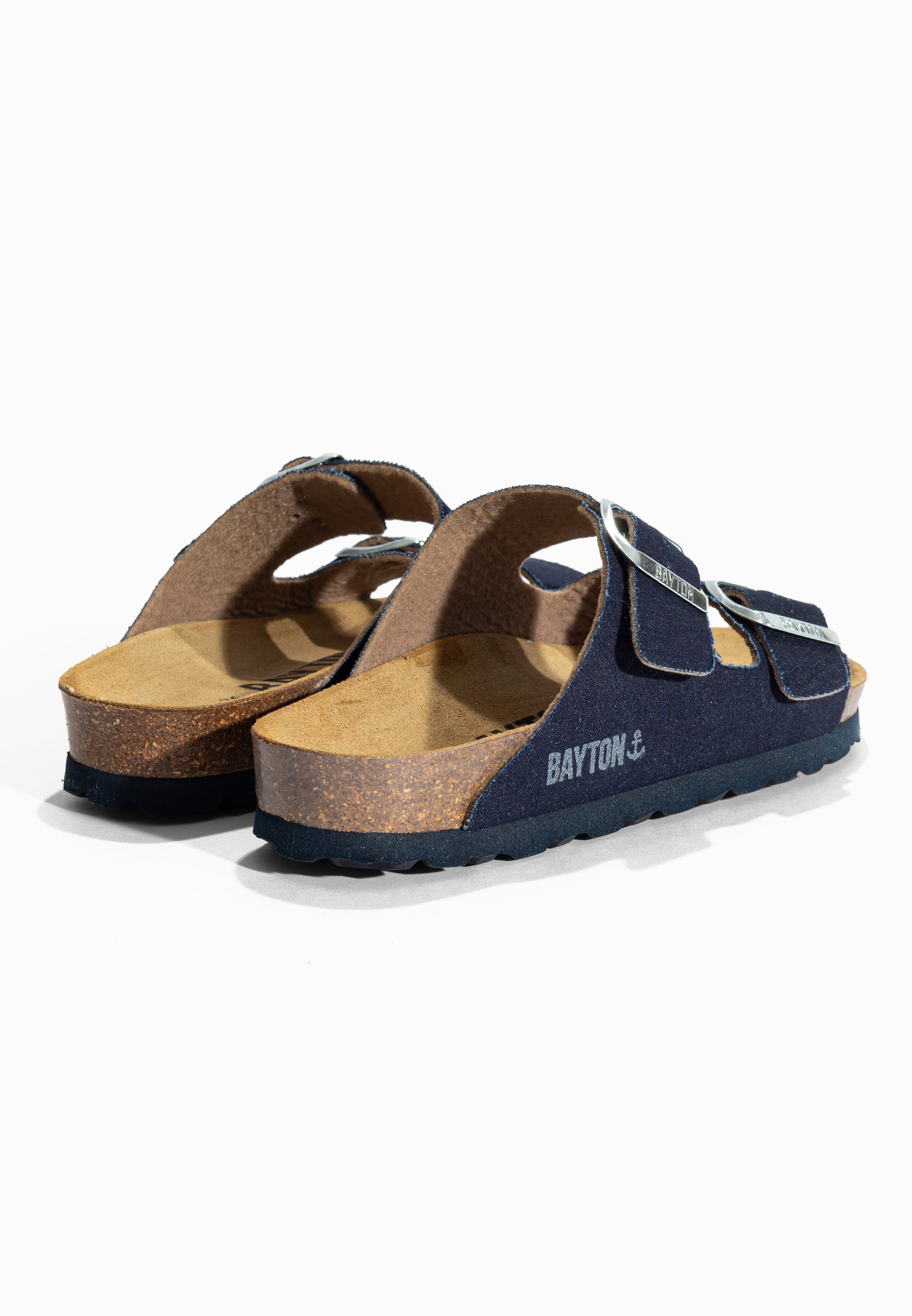 Sandales 2 Brides Atlas Bleu Clair Denim