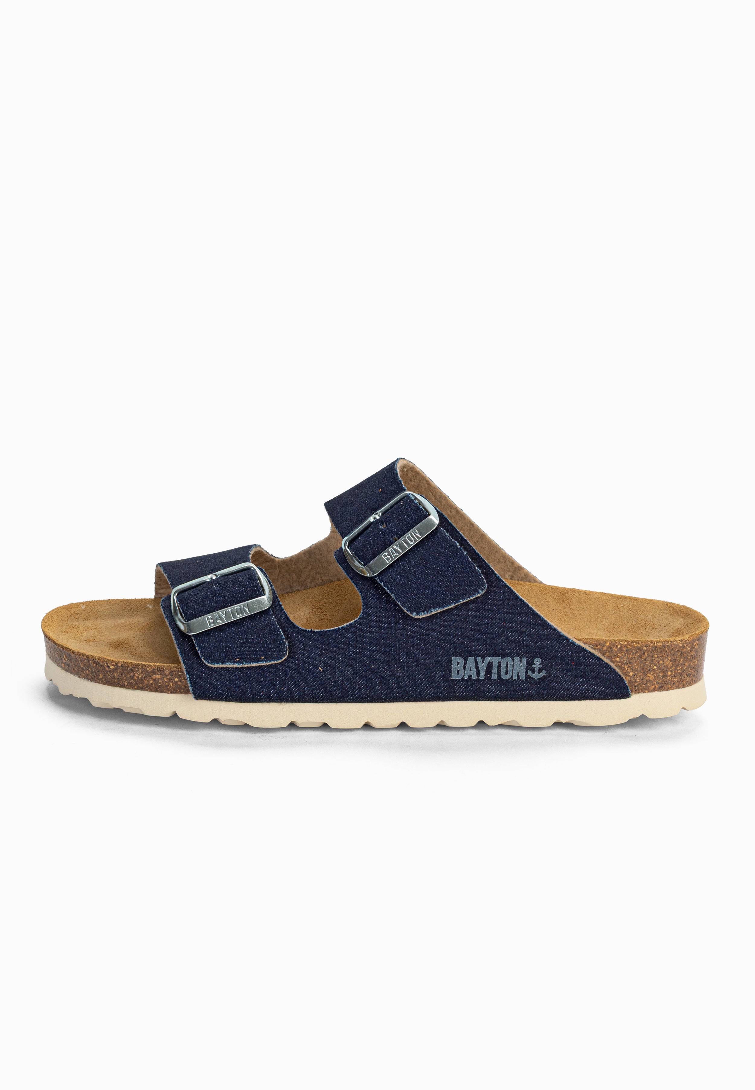 Sandales 2 Brides Atlas Bleu Ciel Denim