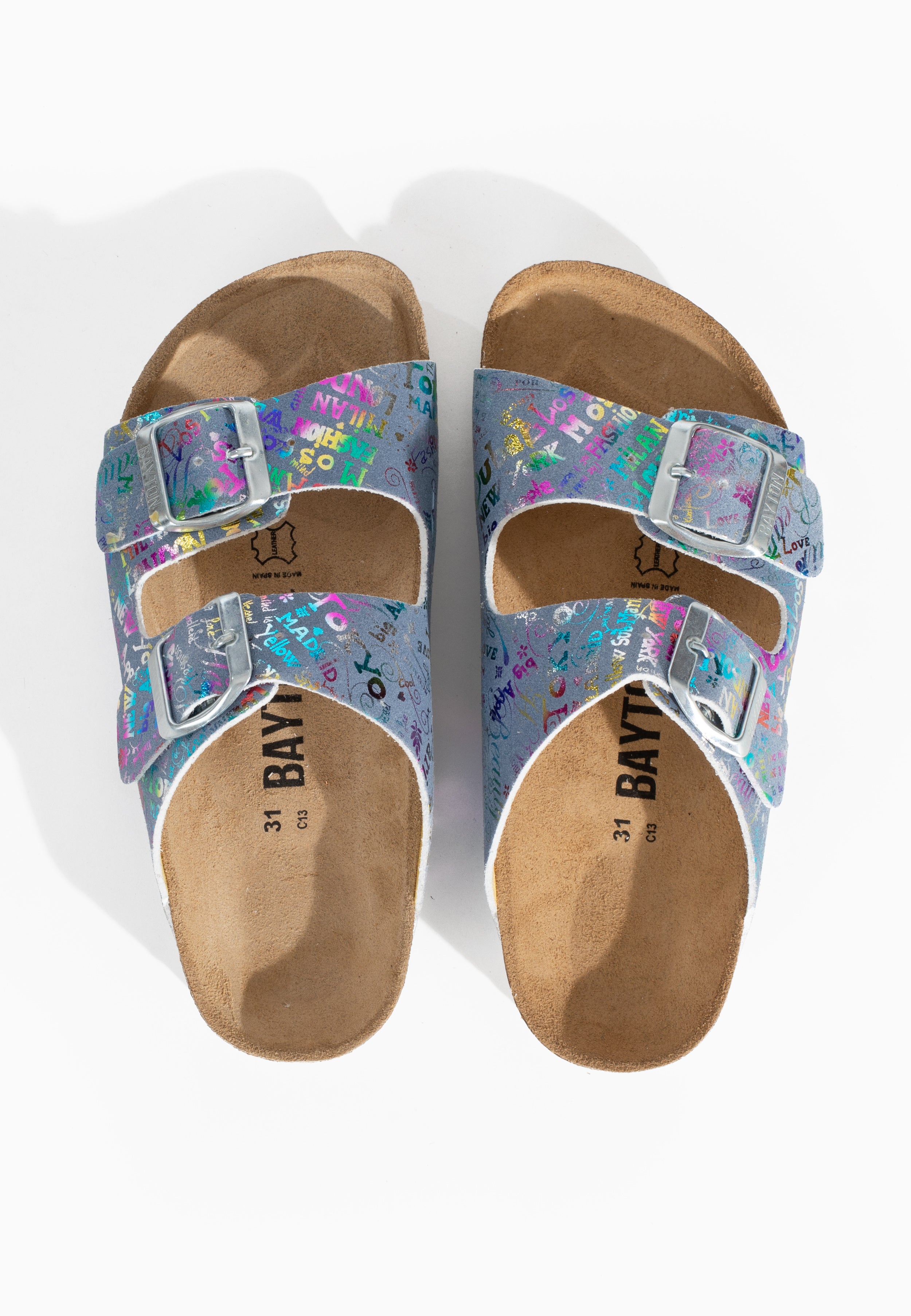 Sandalias Atlas 2 Tiras Azul