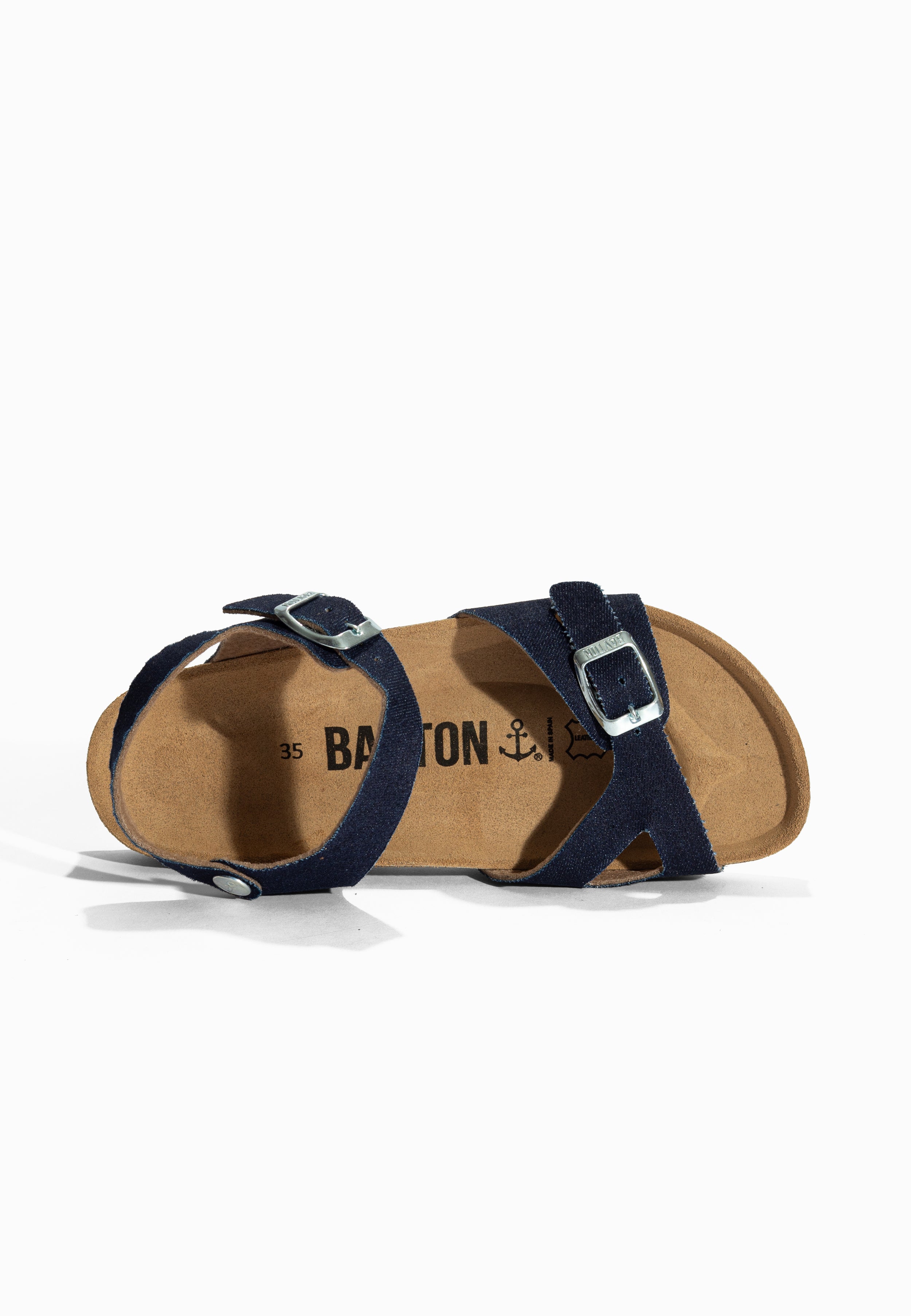 Pegase Light Blue Denim Multi-Strap Sandals
