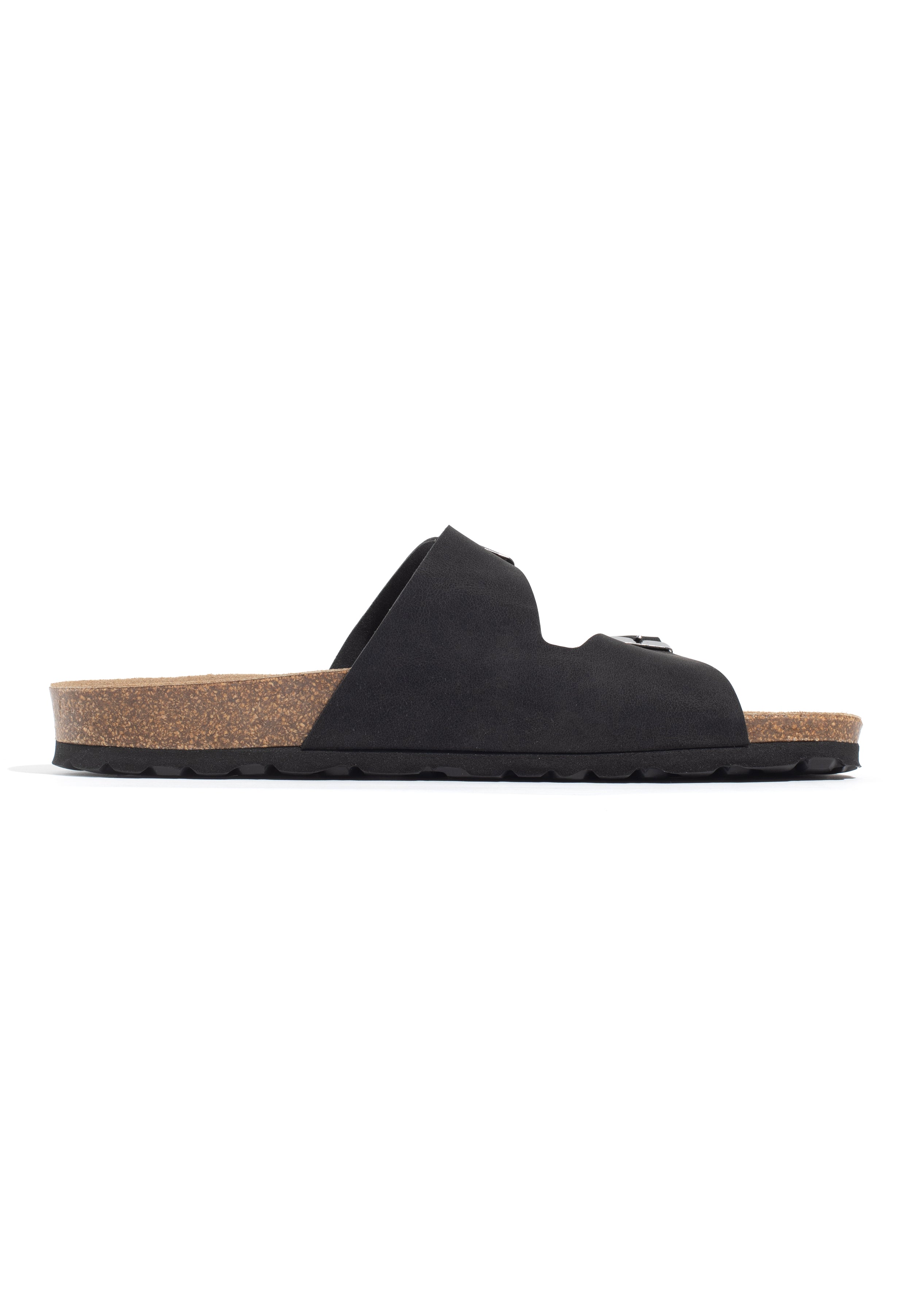 Athol Black 2 Strap Sandals