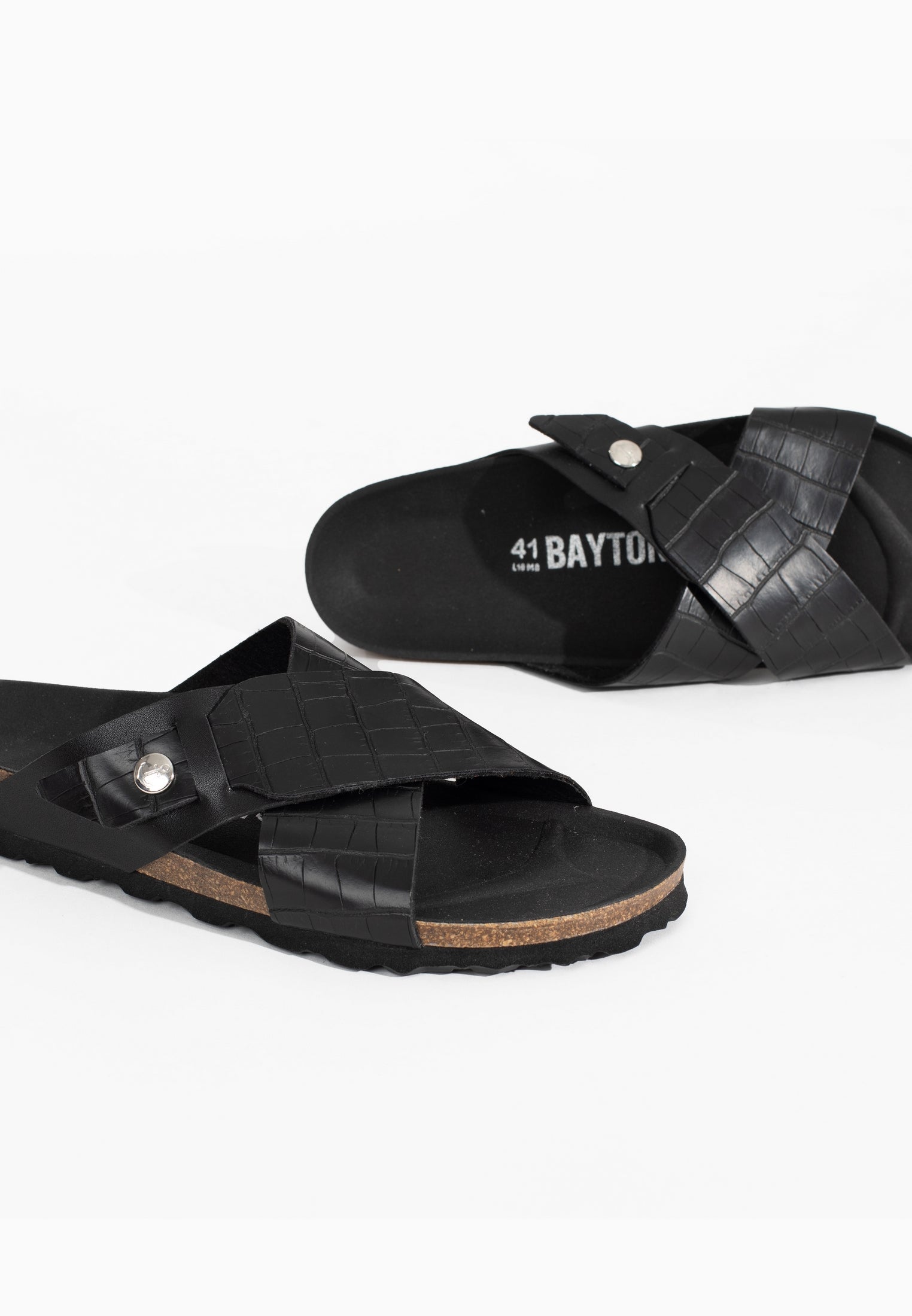 Sandalias Gandhi 2 Correas Negro