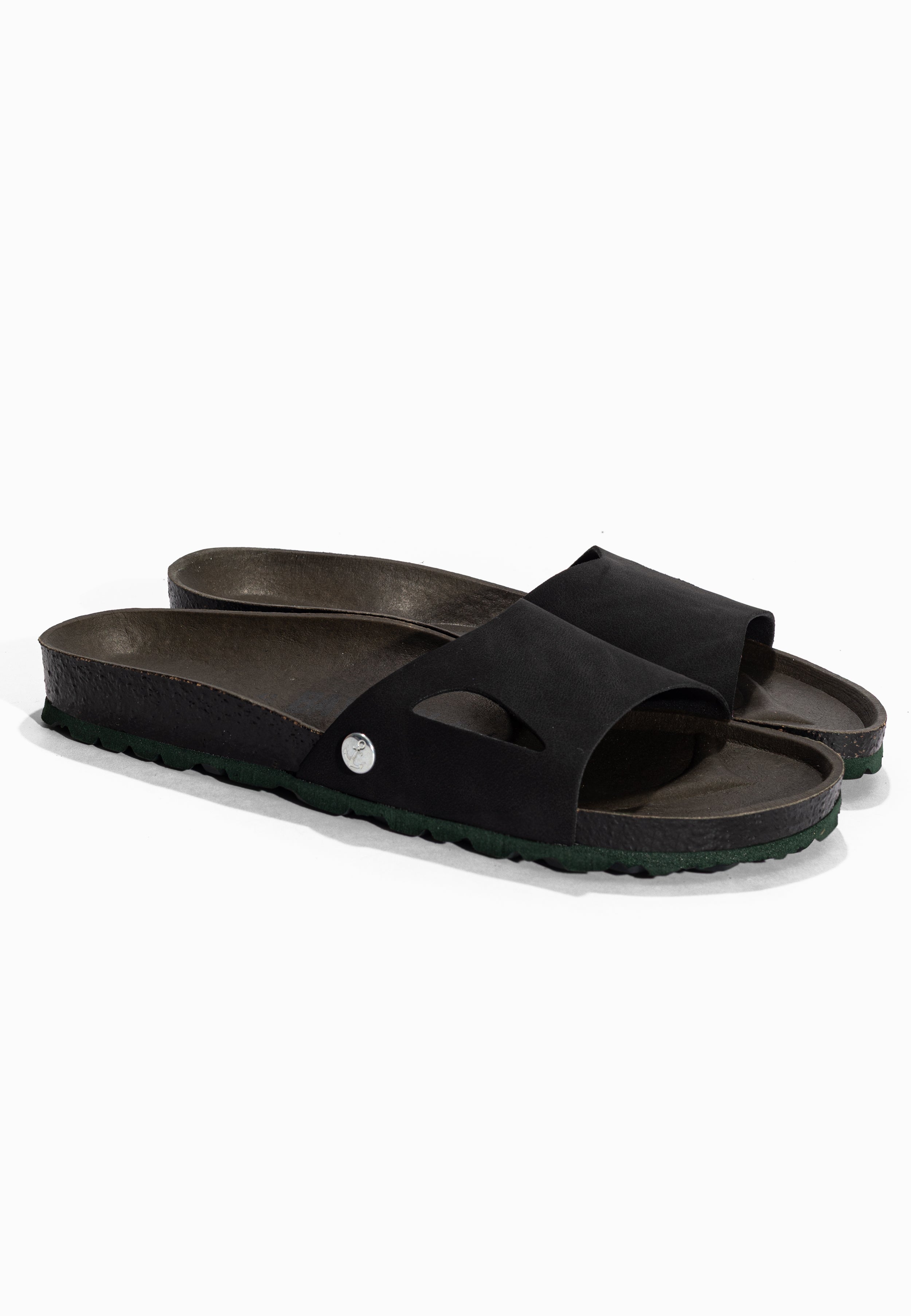 Gecko Black 1 Strap Sandals