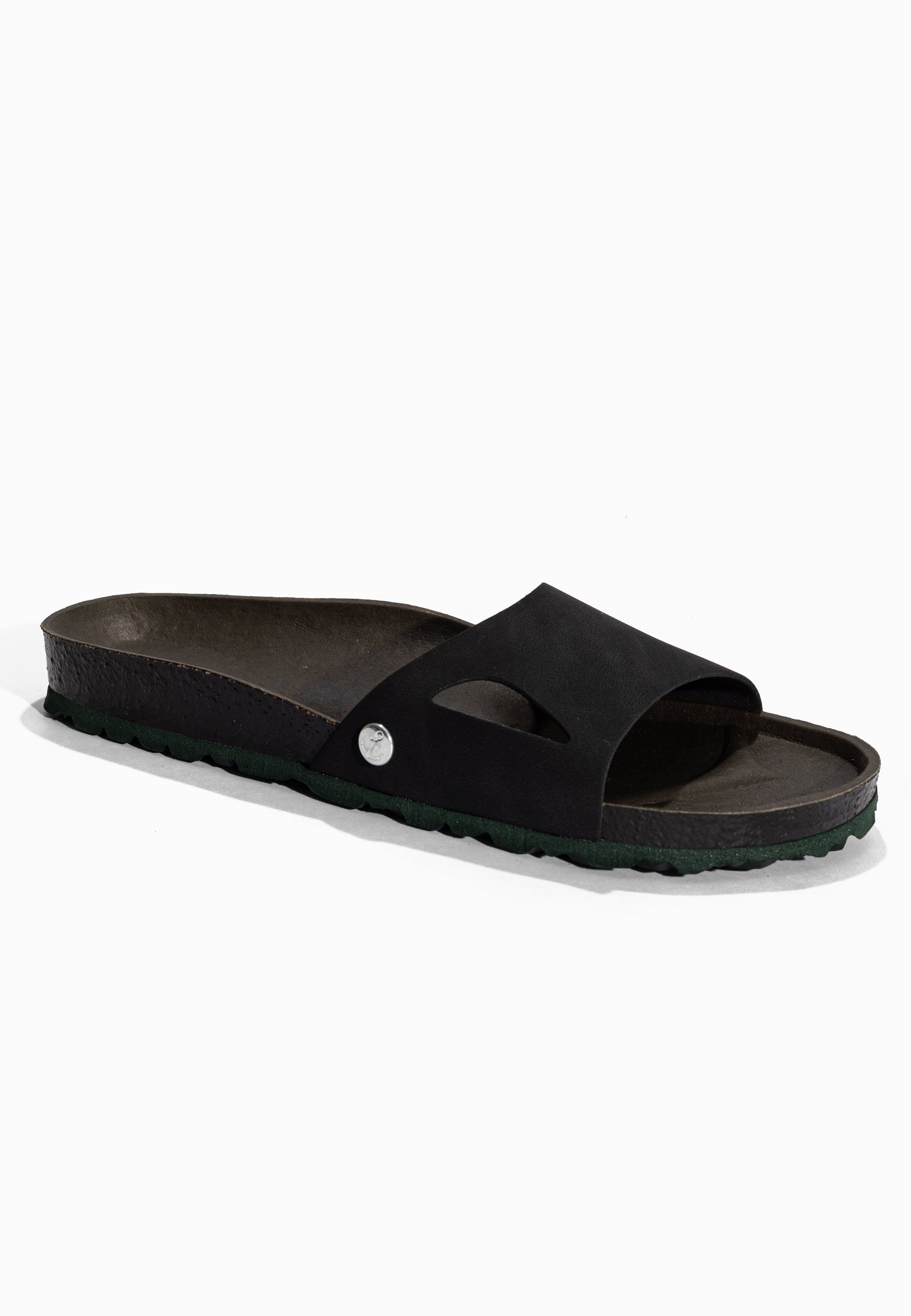 Gecko Black 1 Strap Sandals