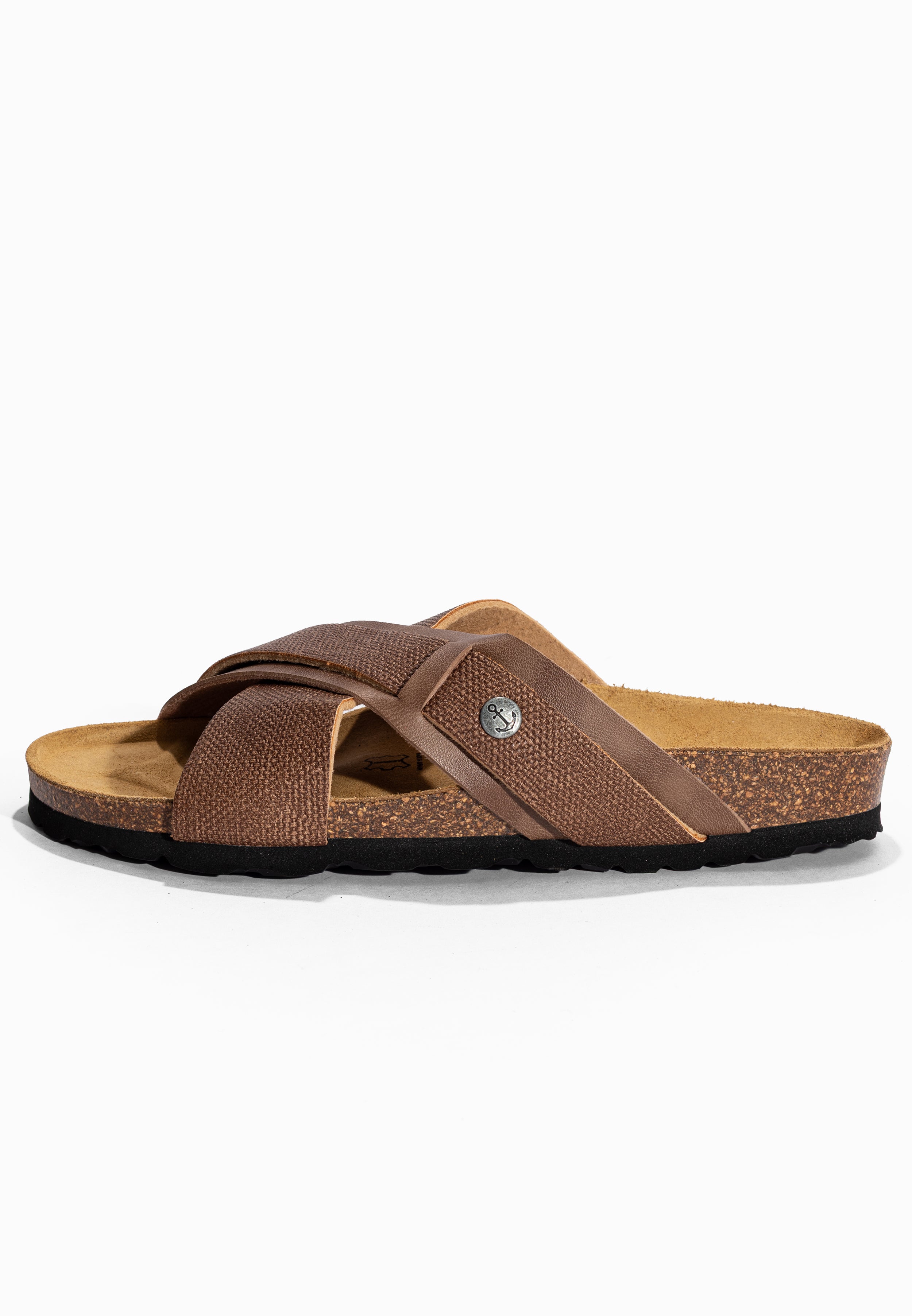 Gianni Brown 2 Strap Sandals