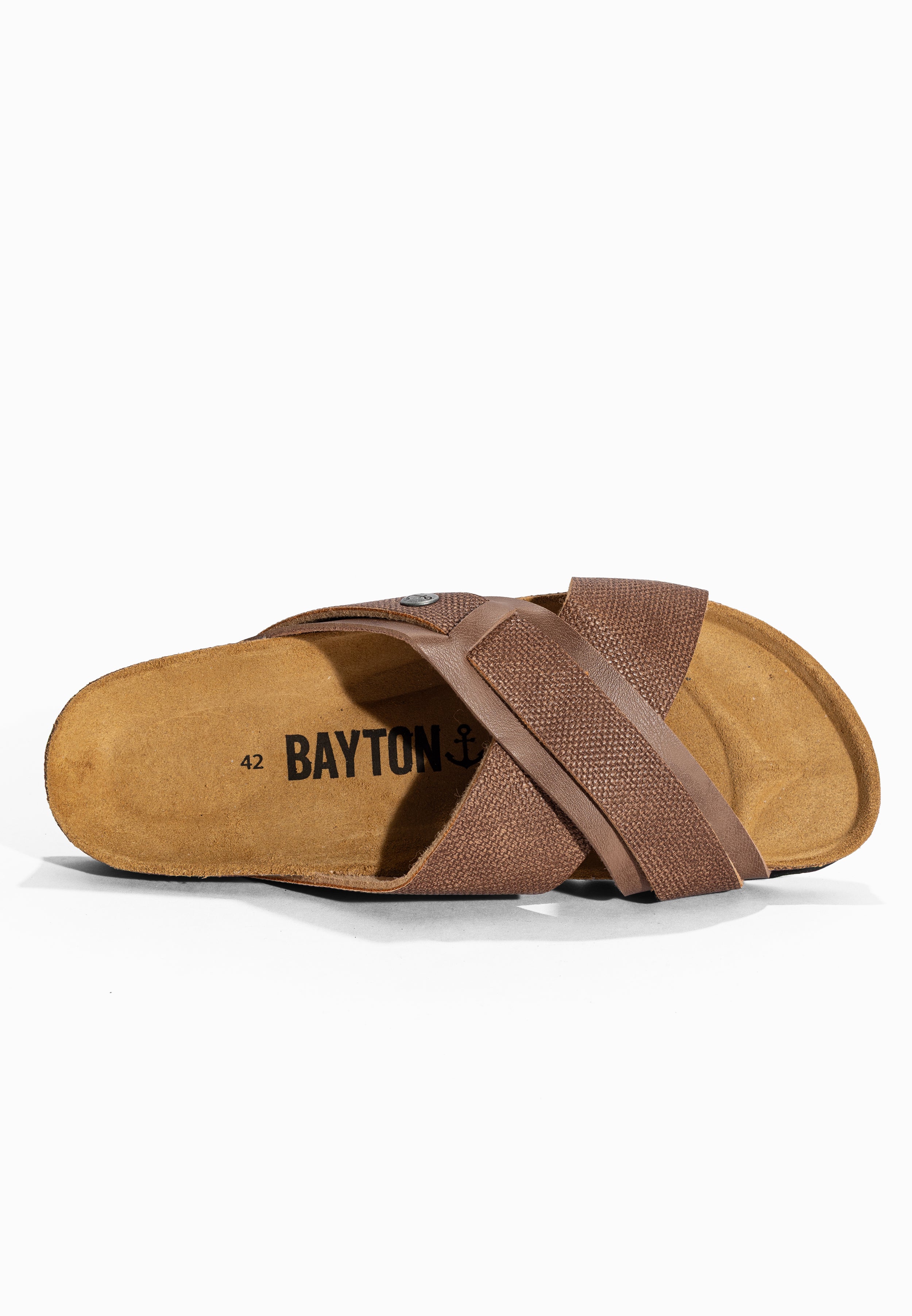 Gianni Brown 2 Strap Sandals
