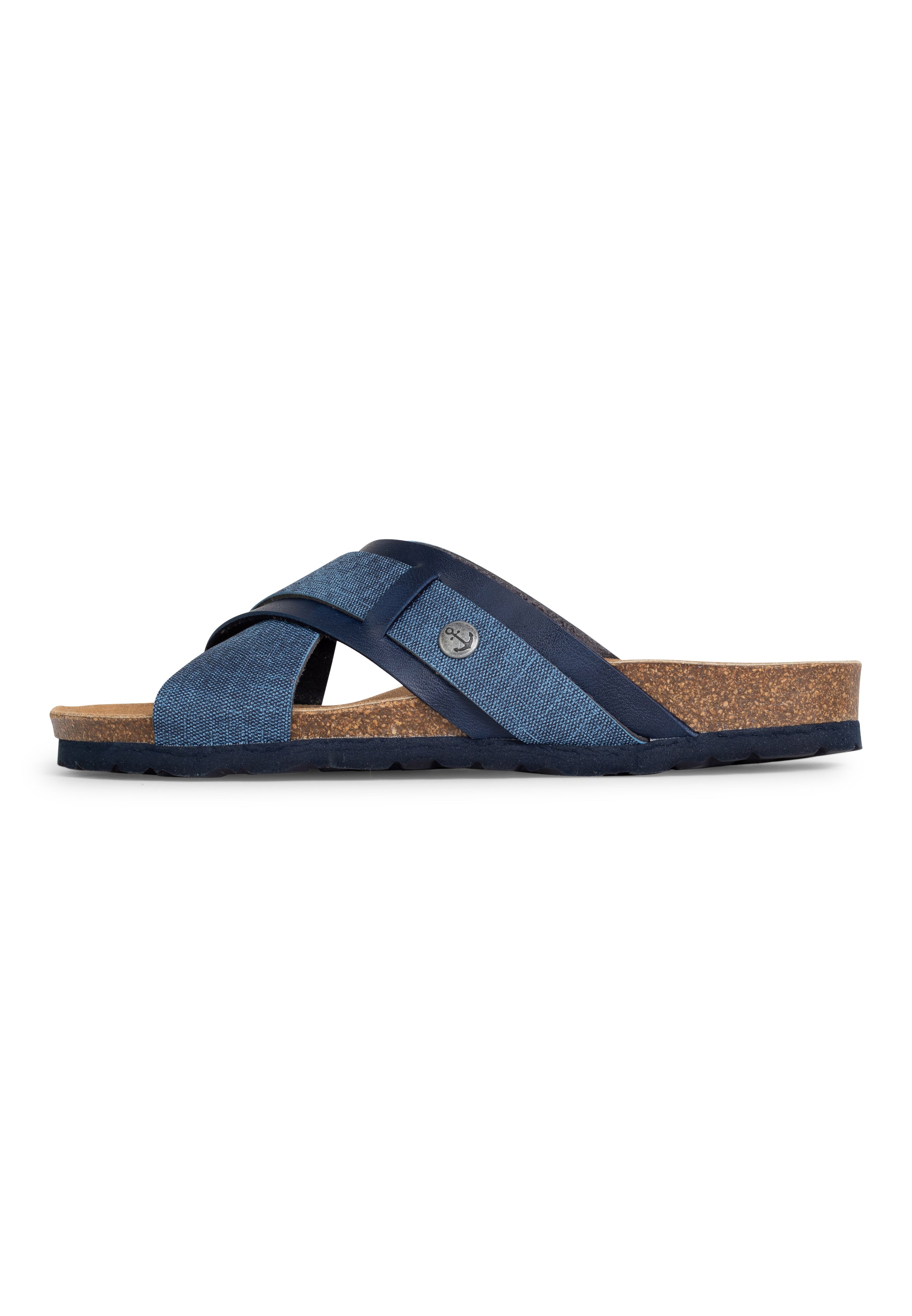 Sandales 2 Brides Gianni Bleu Marine