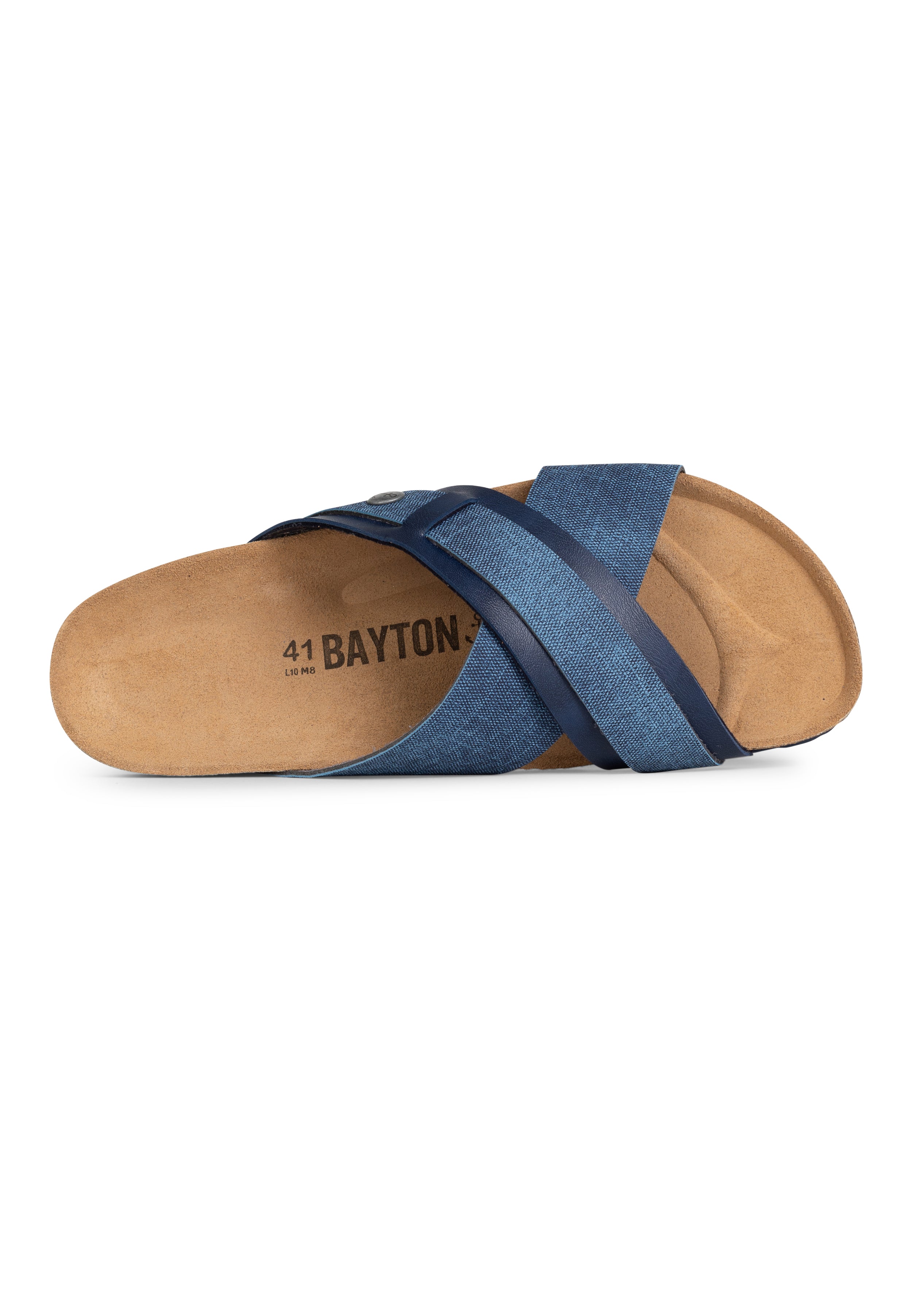 Gianni Navy Blue 2 Strap Sandals