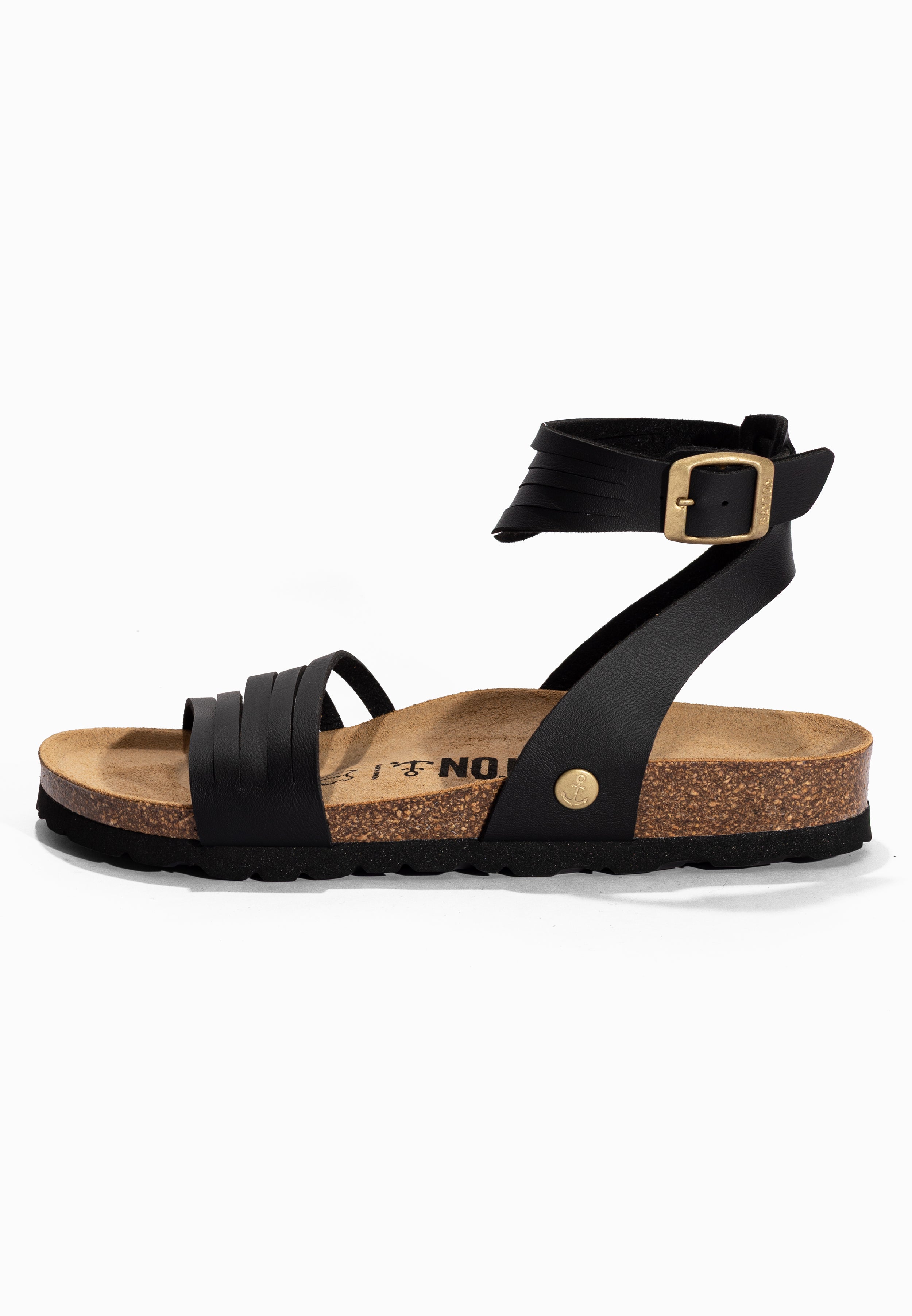 Black Gipsy Multi-Strap Sandals