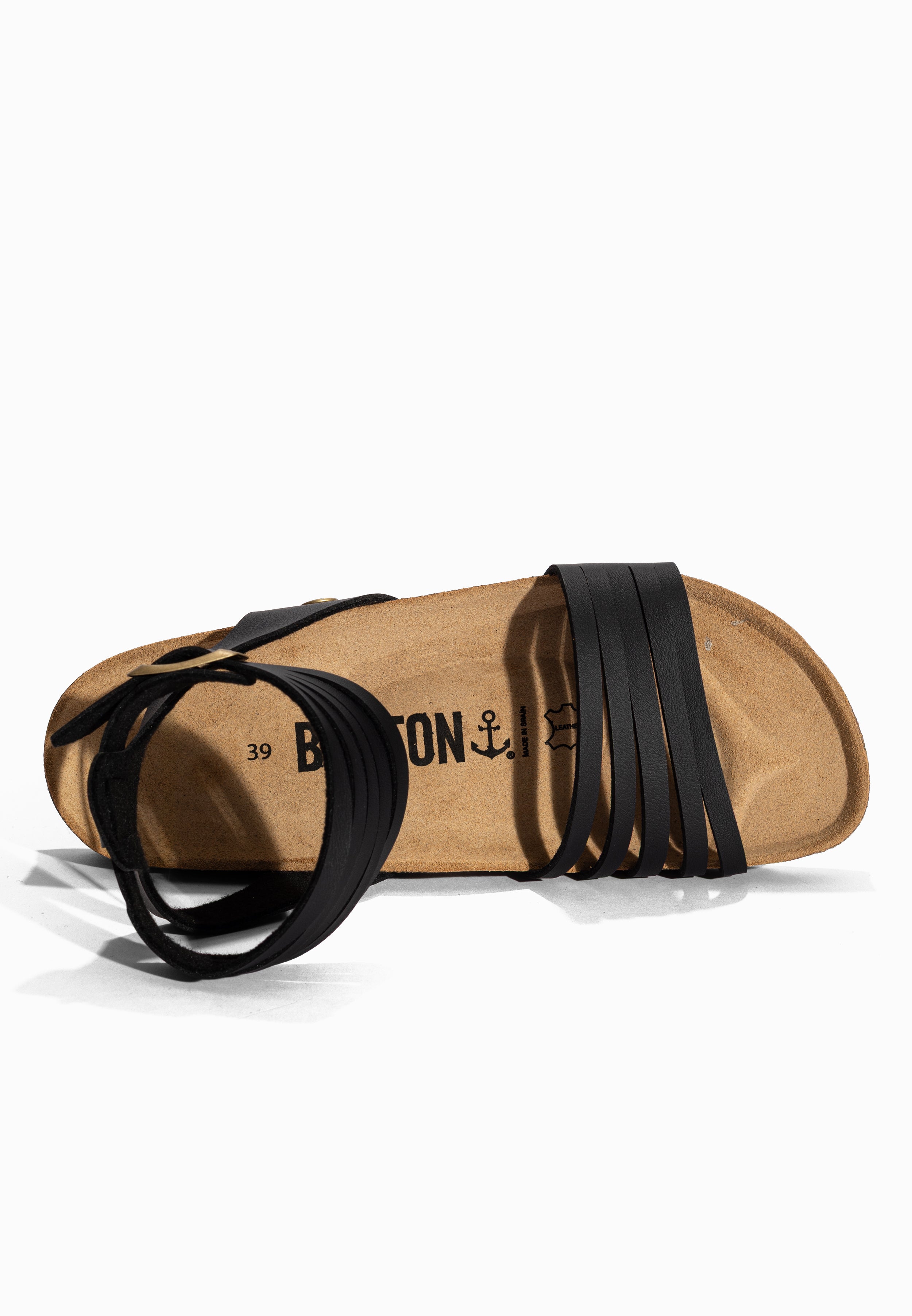 Black Gipsy Multi-Strap Sandals