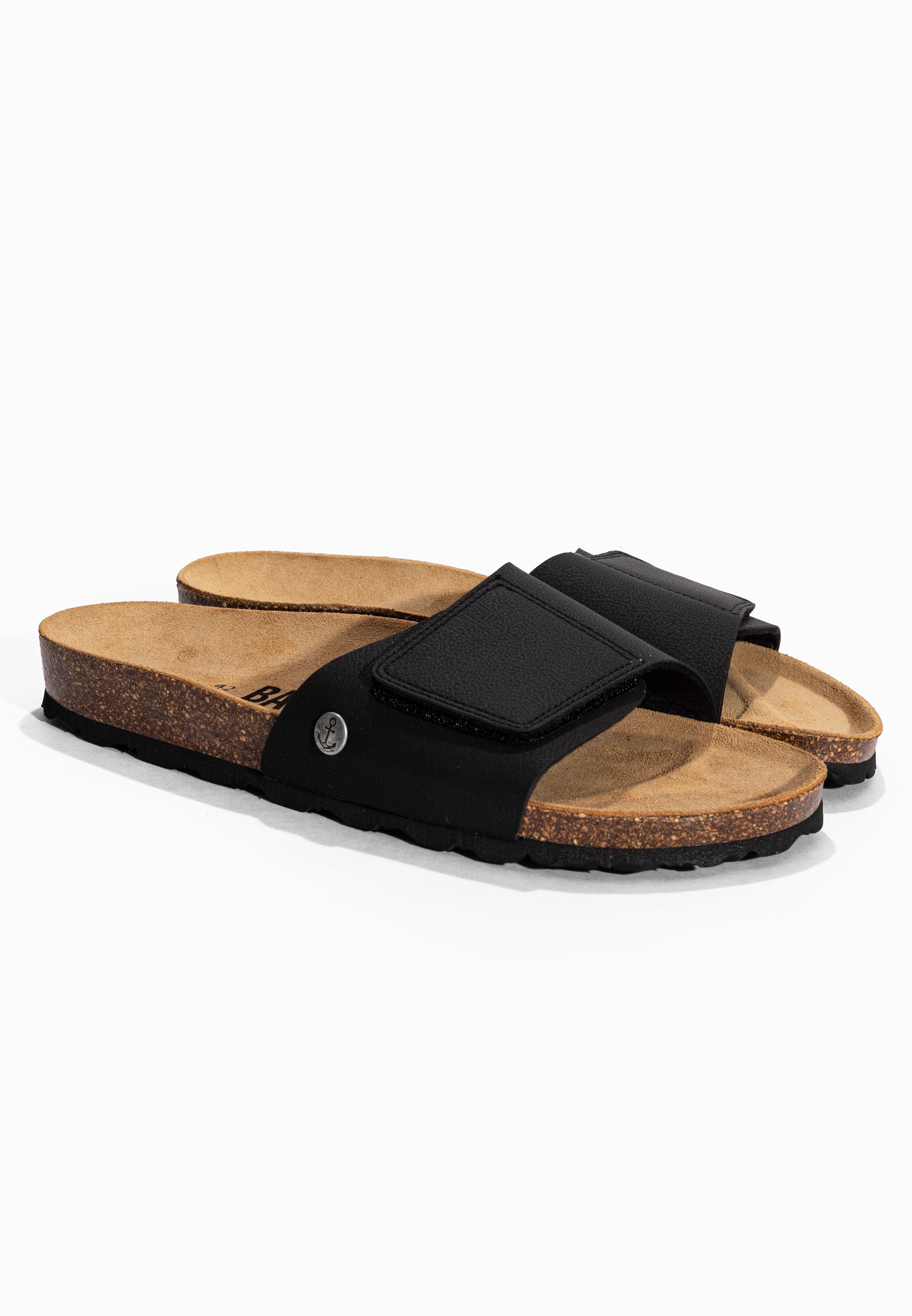 Gwenn Black 1 Strap Sandals