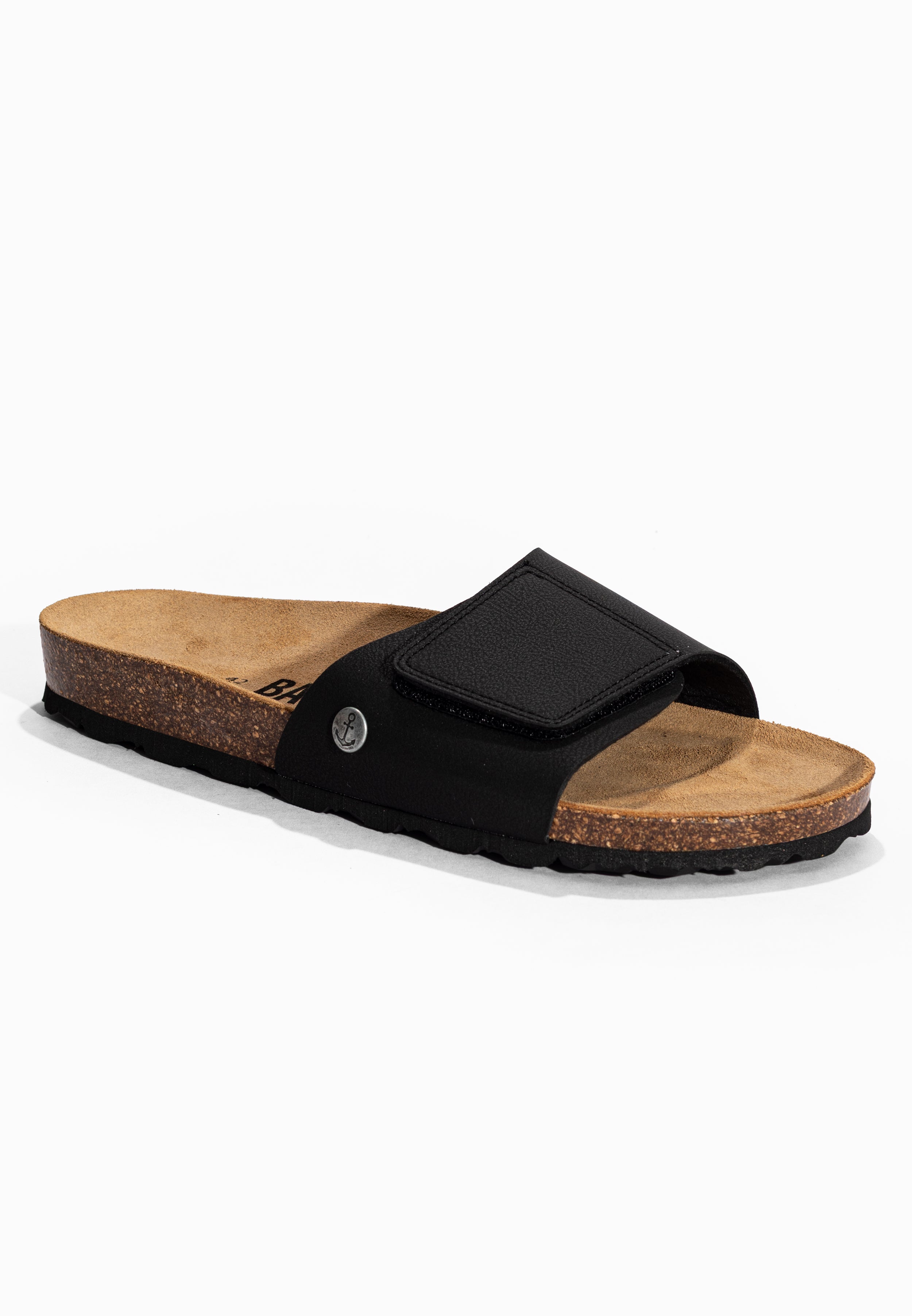 Gwenn Black 1 Strap Sandals