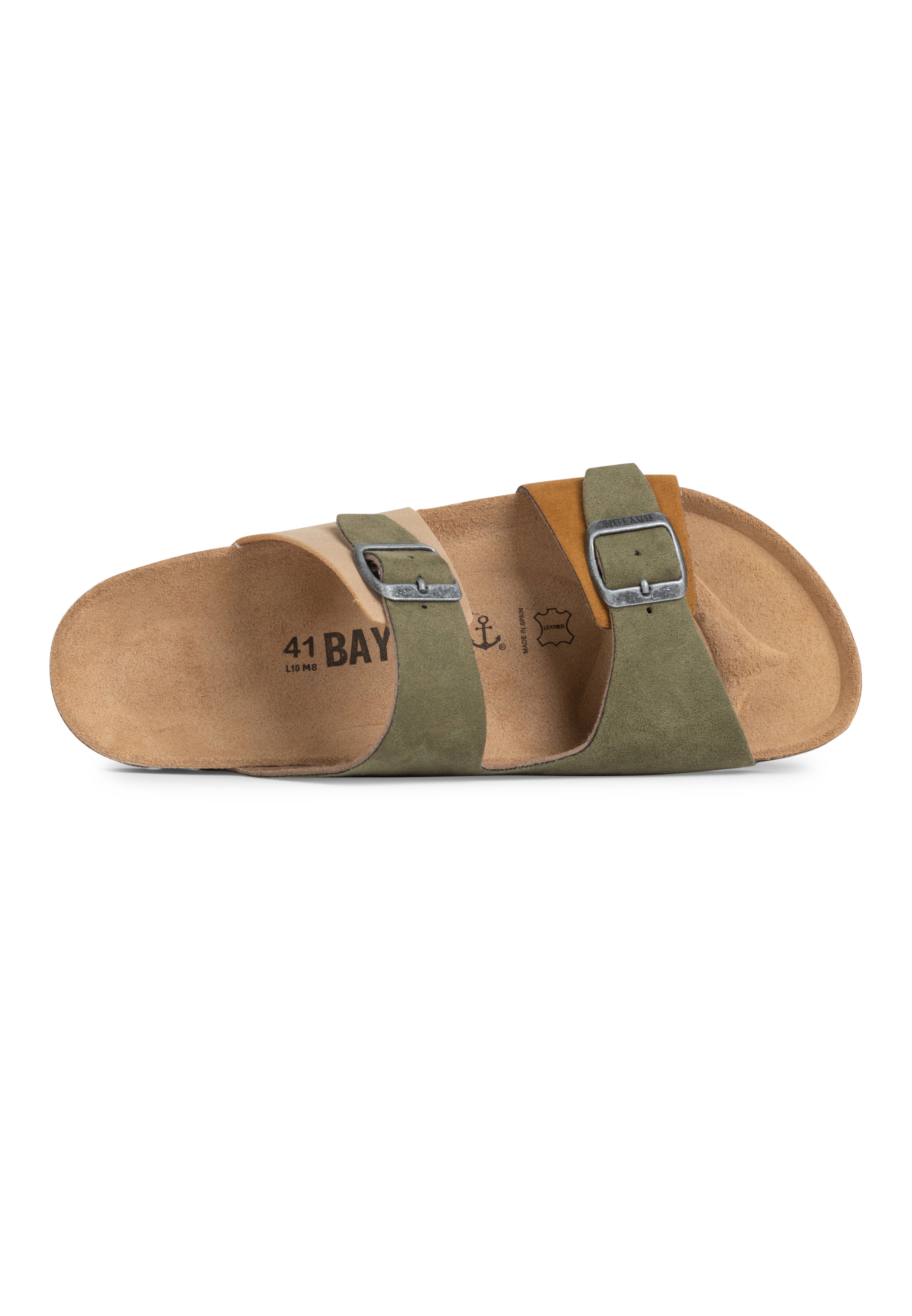 Sandalias Ilithyie 2 2 Correas Beige, Tostado Y Caqui