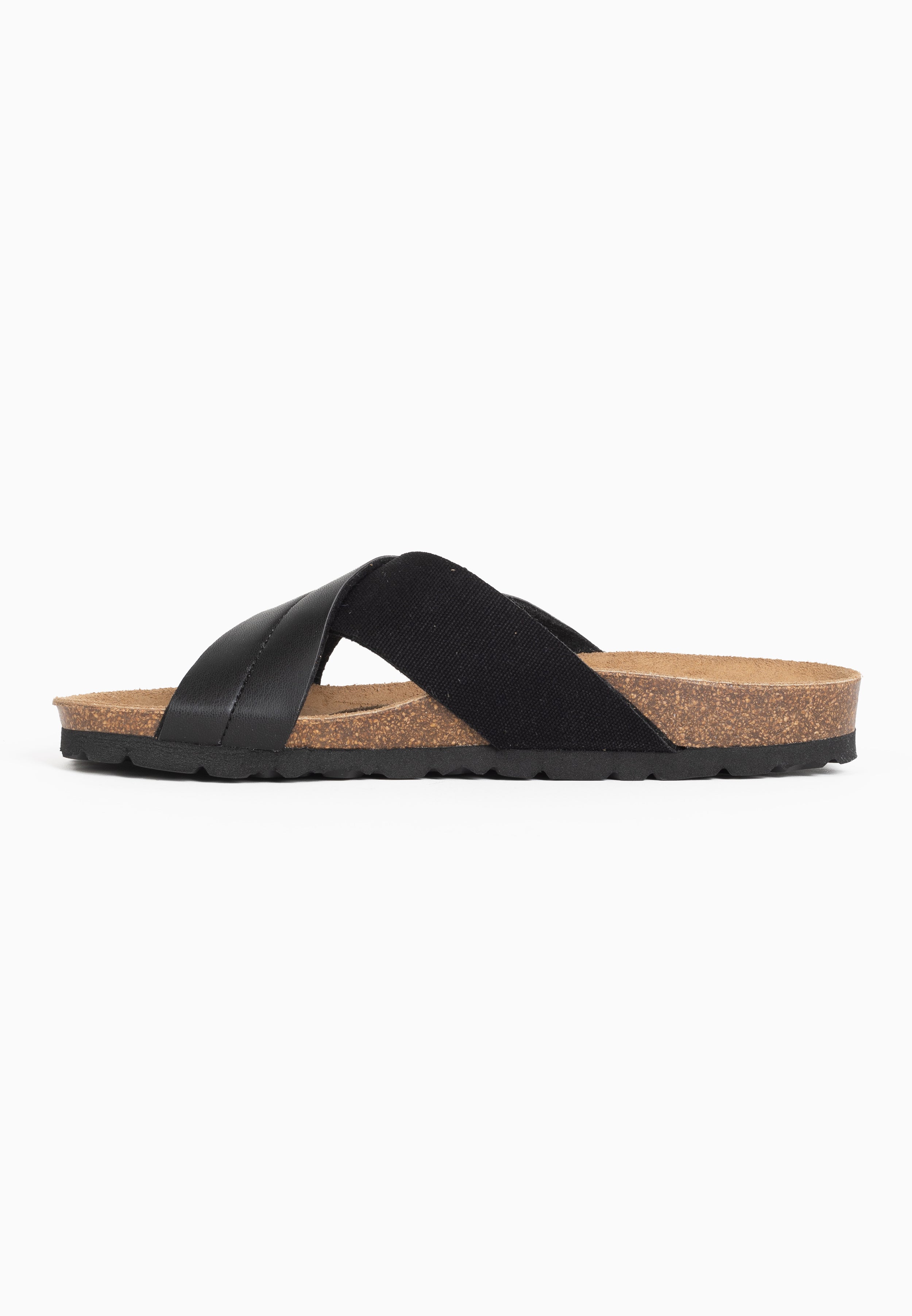 Mimizan Black 2 Strap Sandals