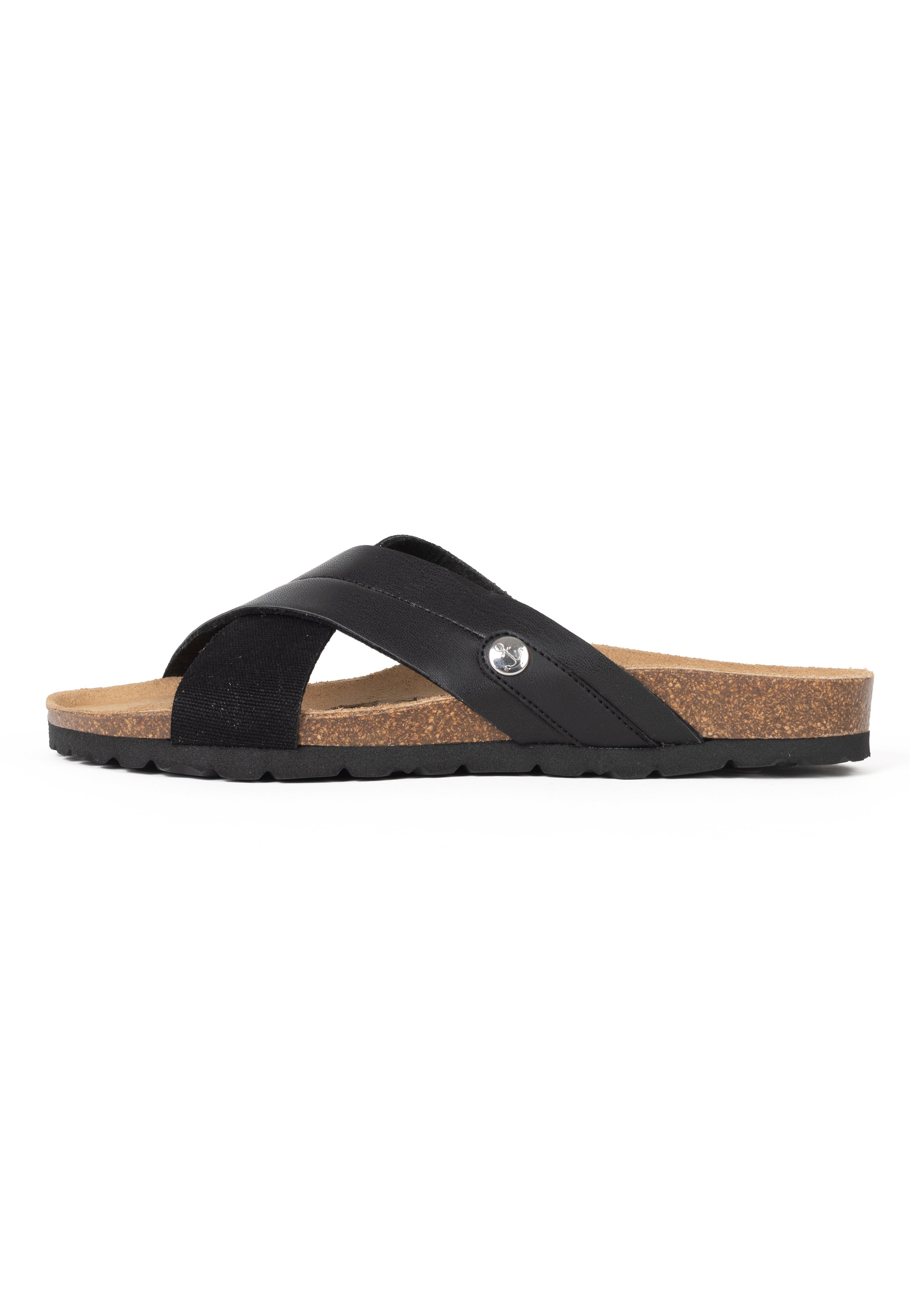 Mimizan Black 2 Strap Sandals
