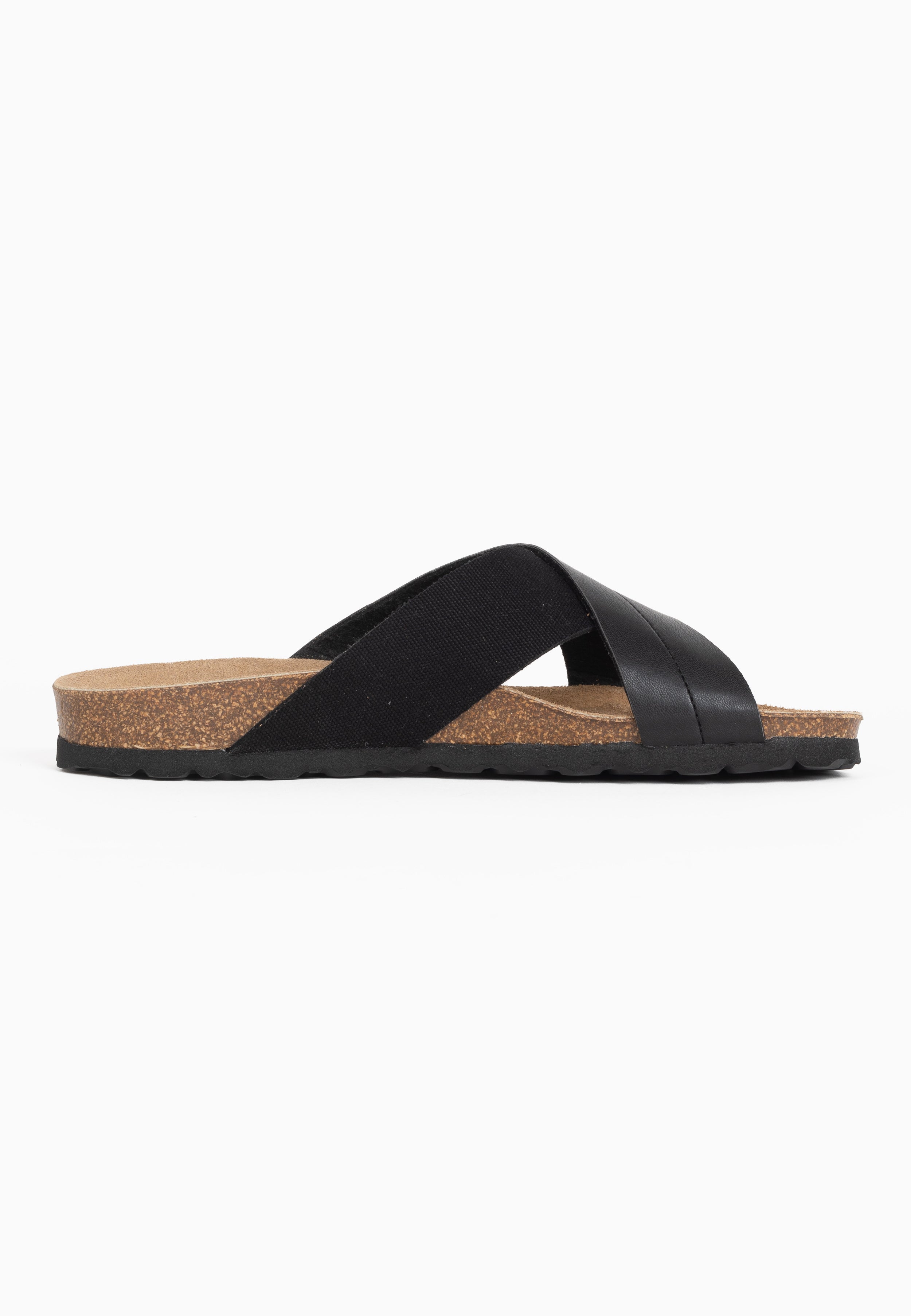 Mimizan Black 2 Strap Sandals