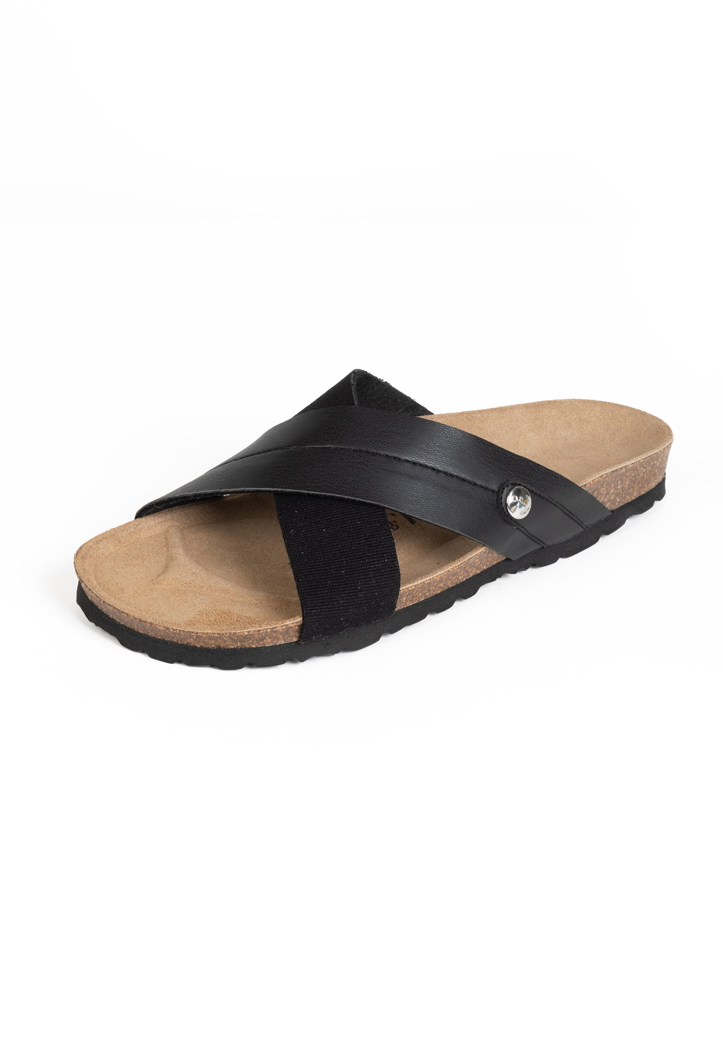 Mimizan Black 2 Strap Sandals