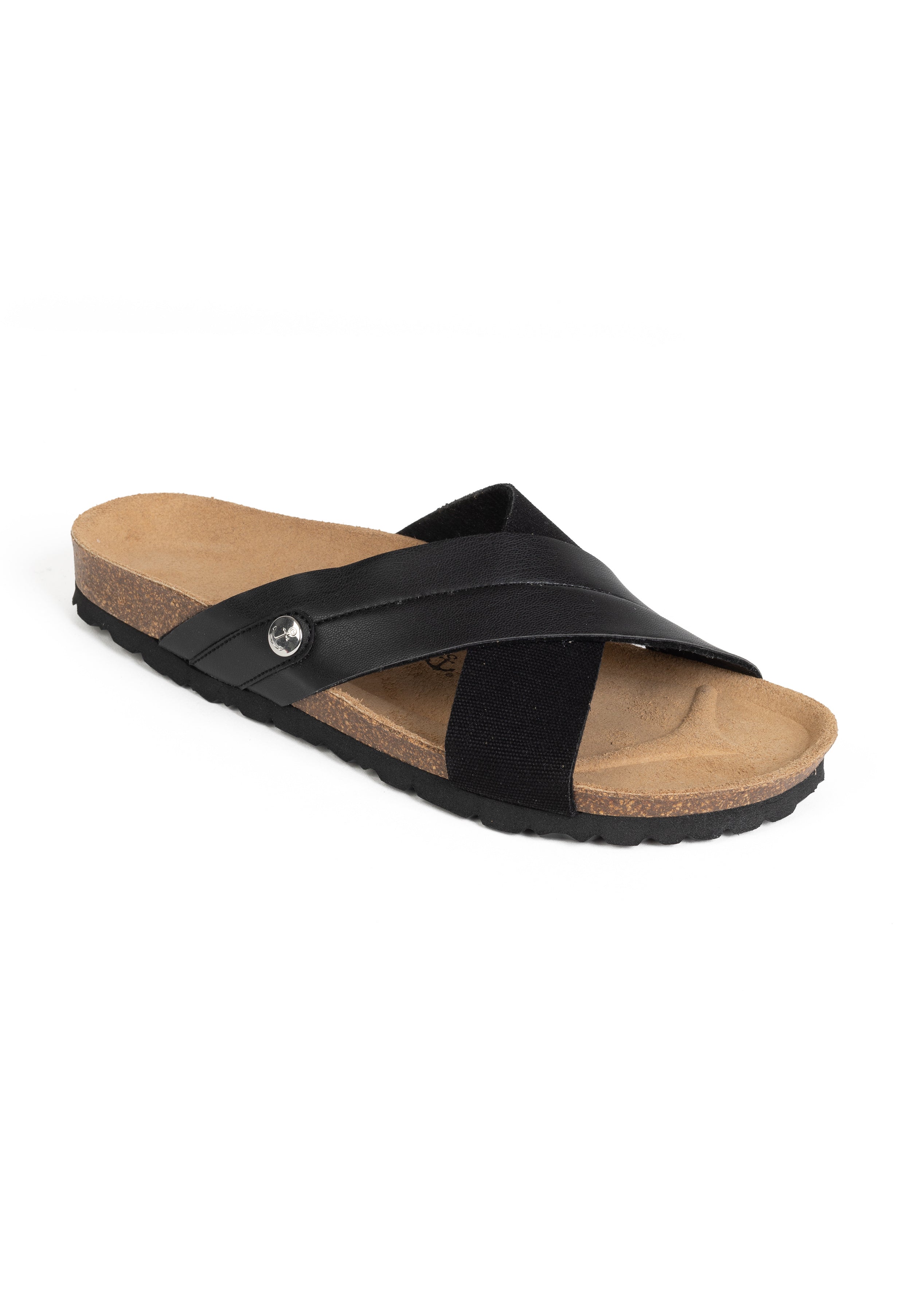 Mimizan Black 2 Strap Sandals