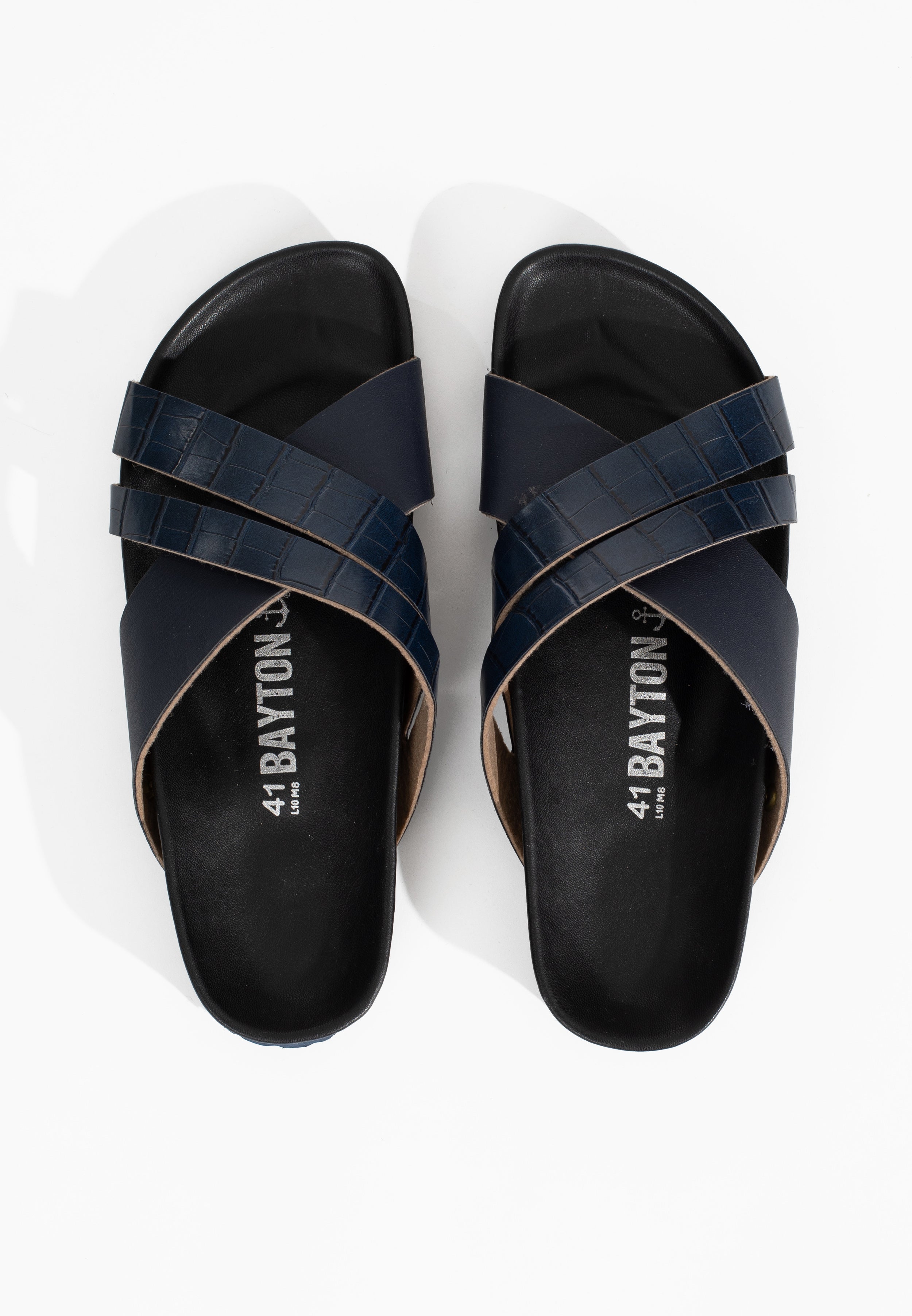 Sandales Conrad Bleu Marine Multi-Brides