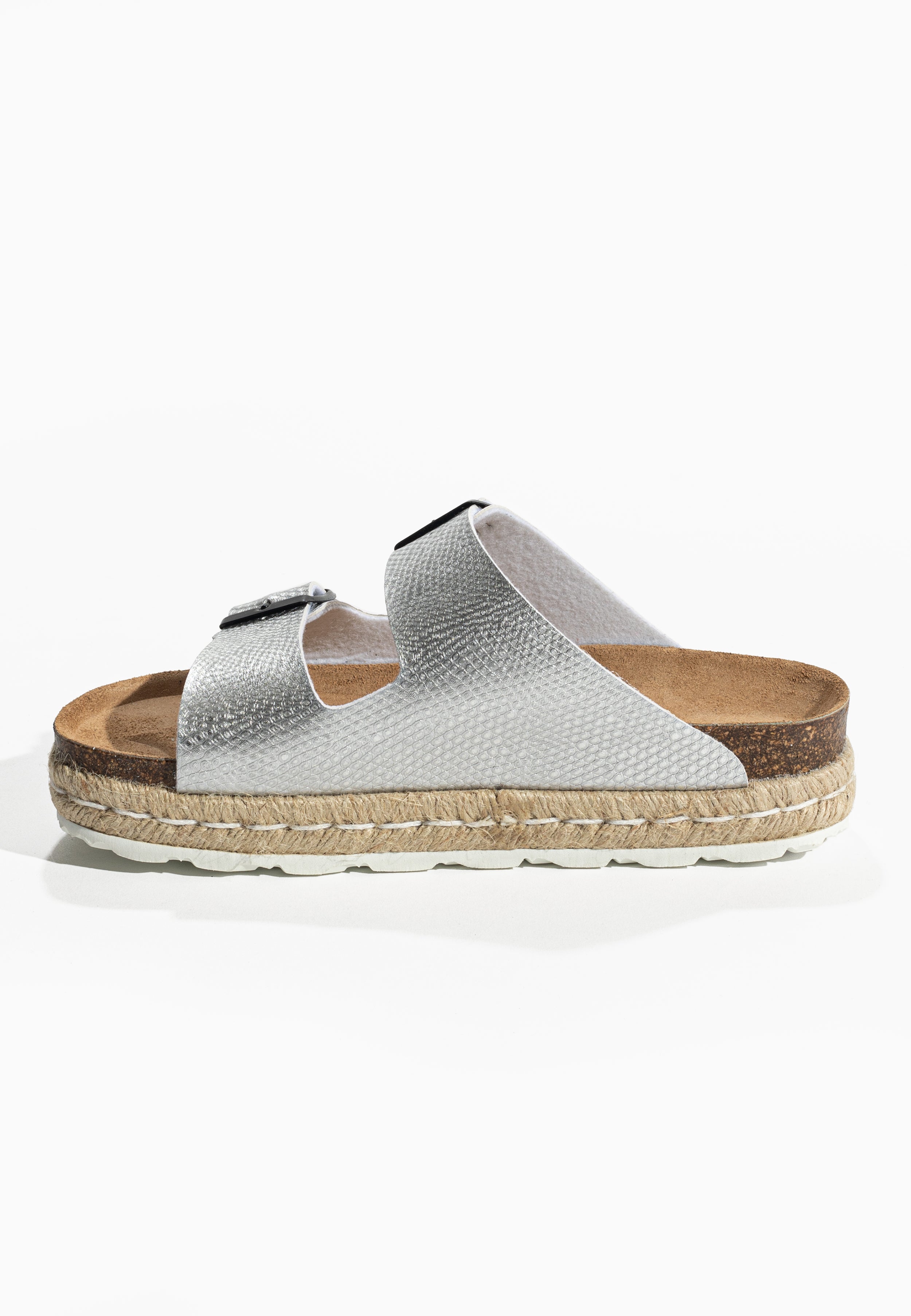 Olympe Silver Platform Sandals