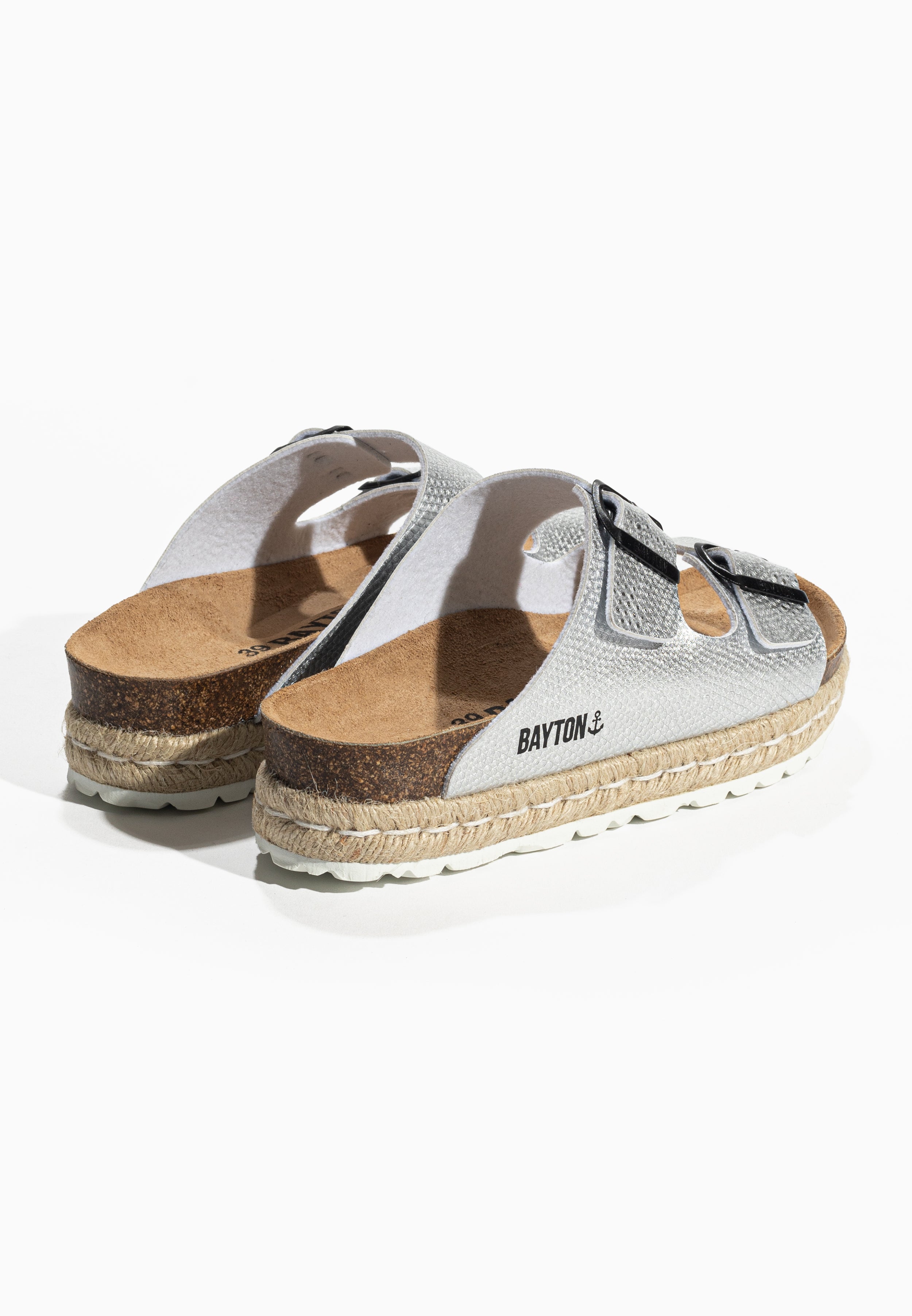 Olympe Silver Platform Sandals