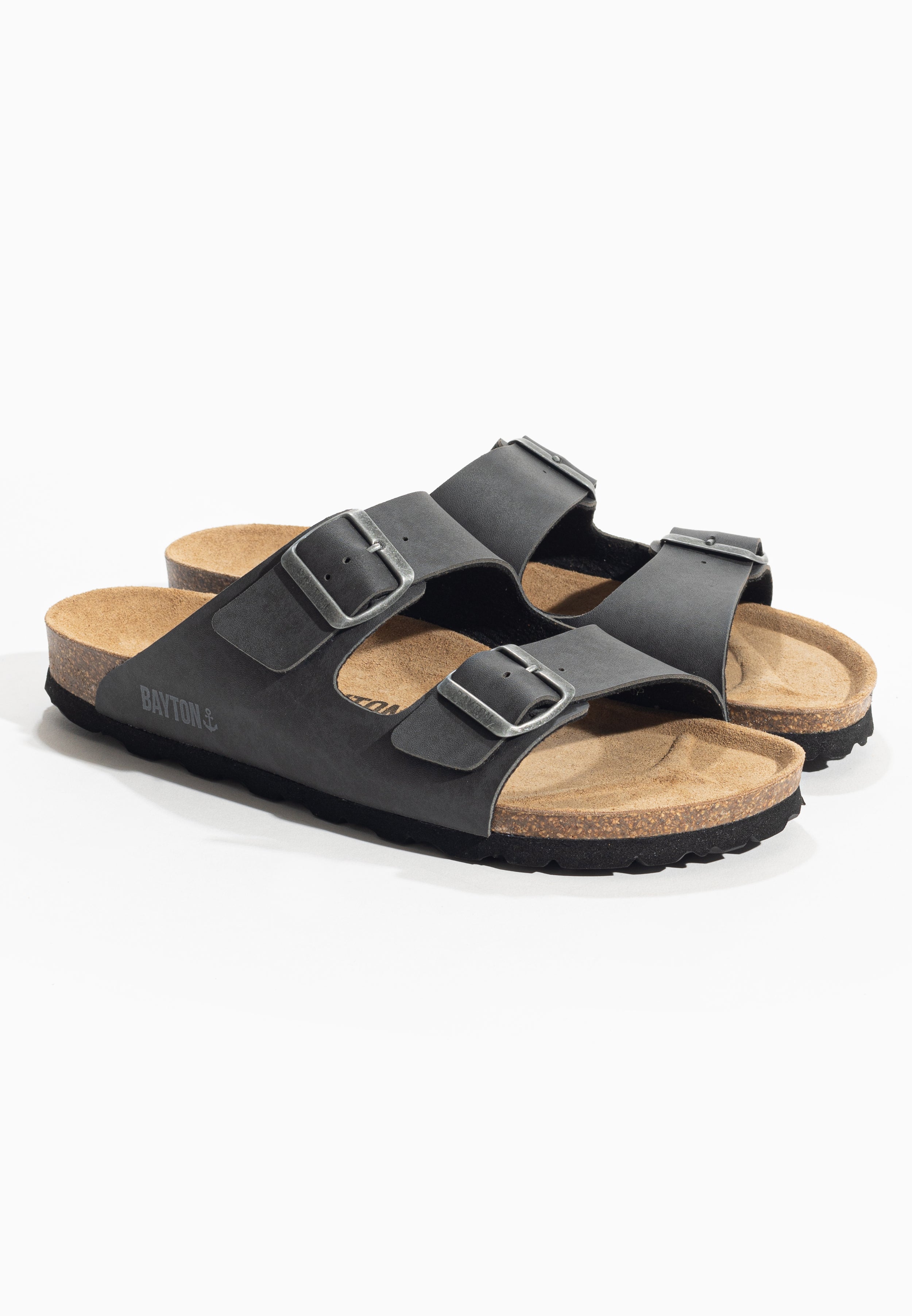 Sandales 2 Brides Atlas Anthracite