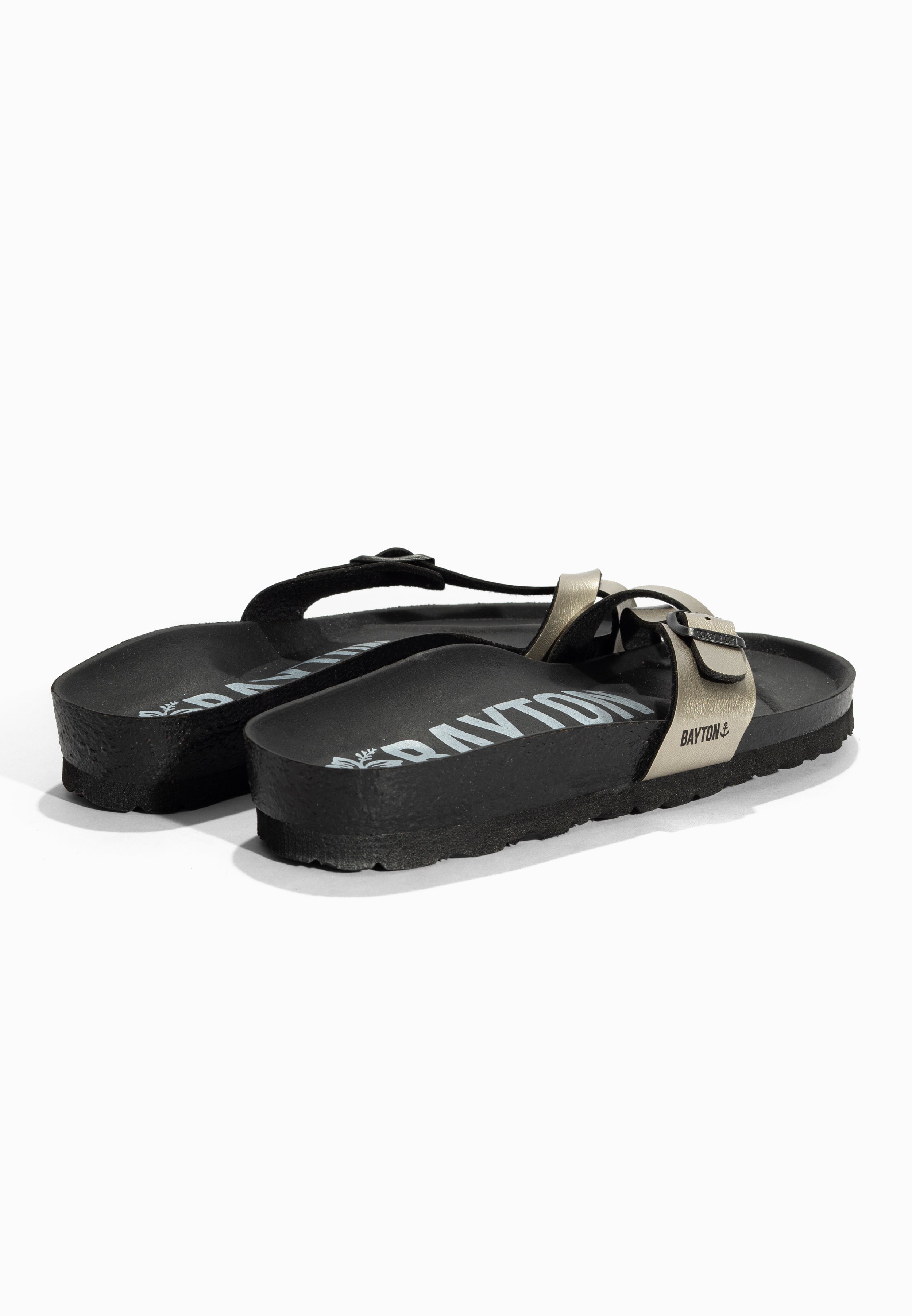 Junon Mocha Toe-Strap Sandals