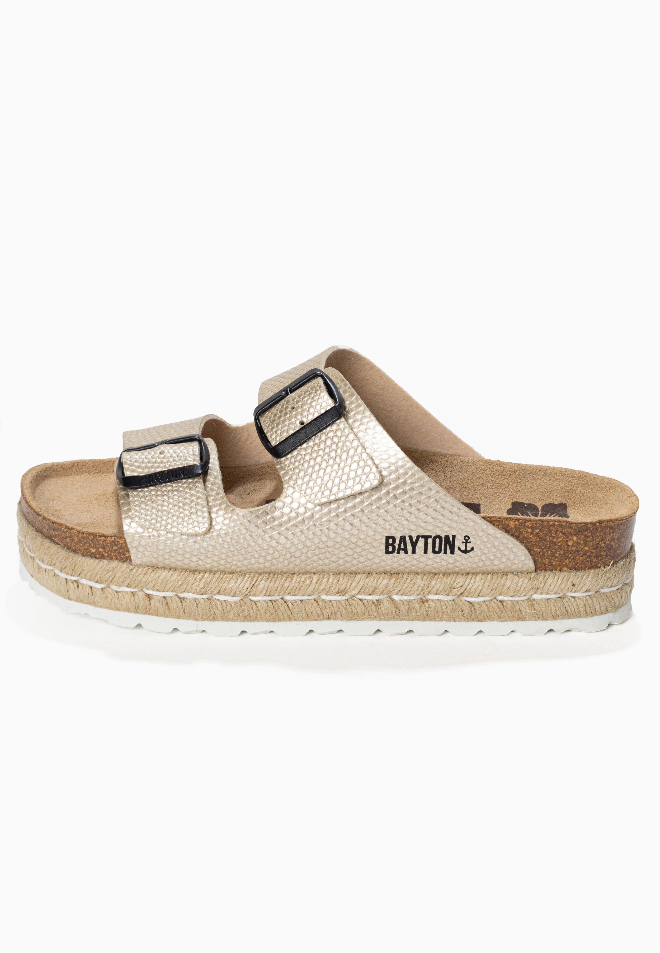 Alcee Gold Platform Sandals