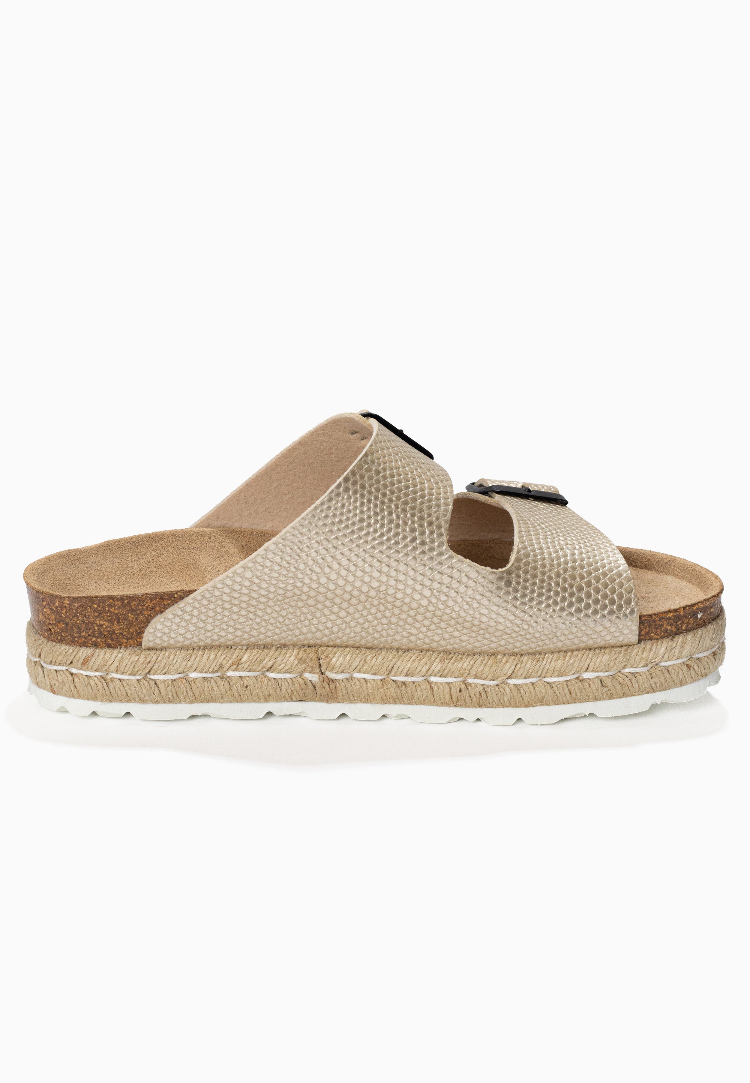 Alcee Gold Platform Sandals