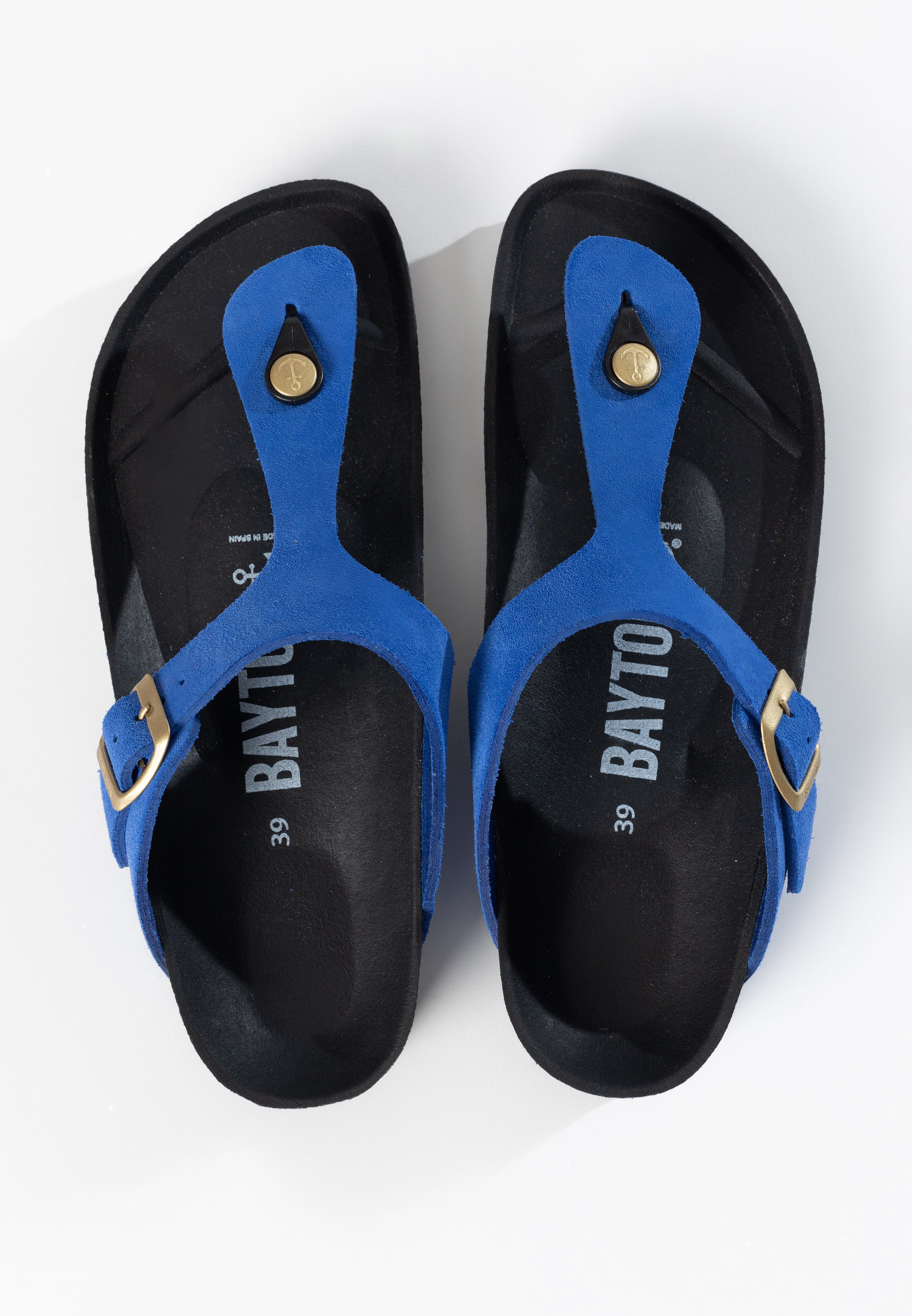 Sandales Mercure Bleu à Entre-Doigts