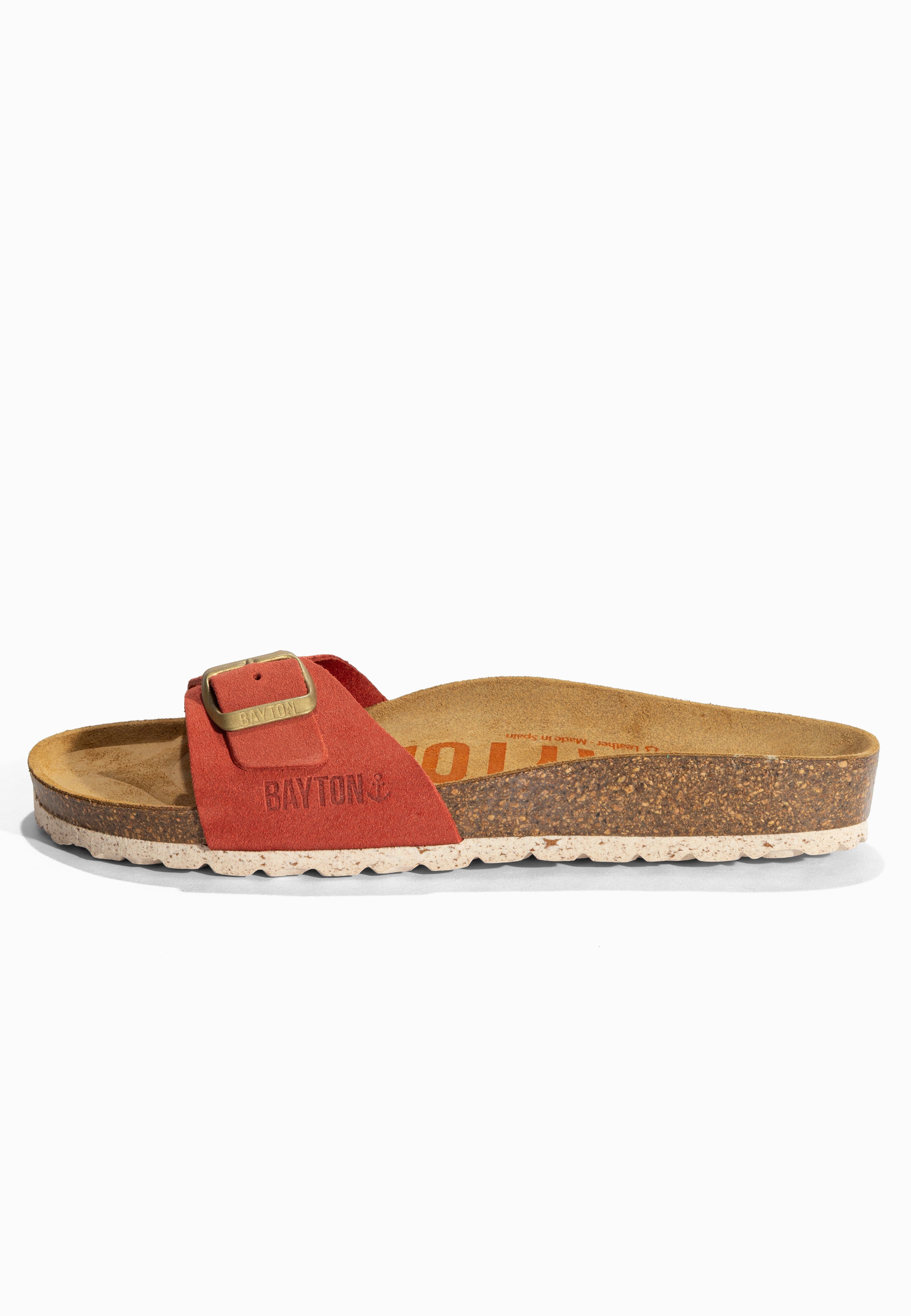Sandales Zephyr Orange en Cuir Suédé