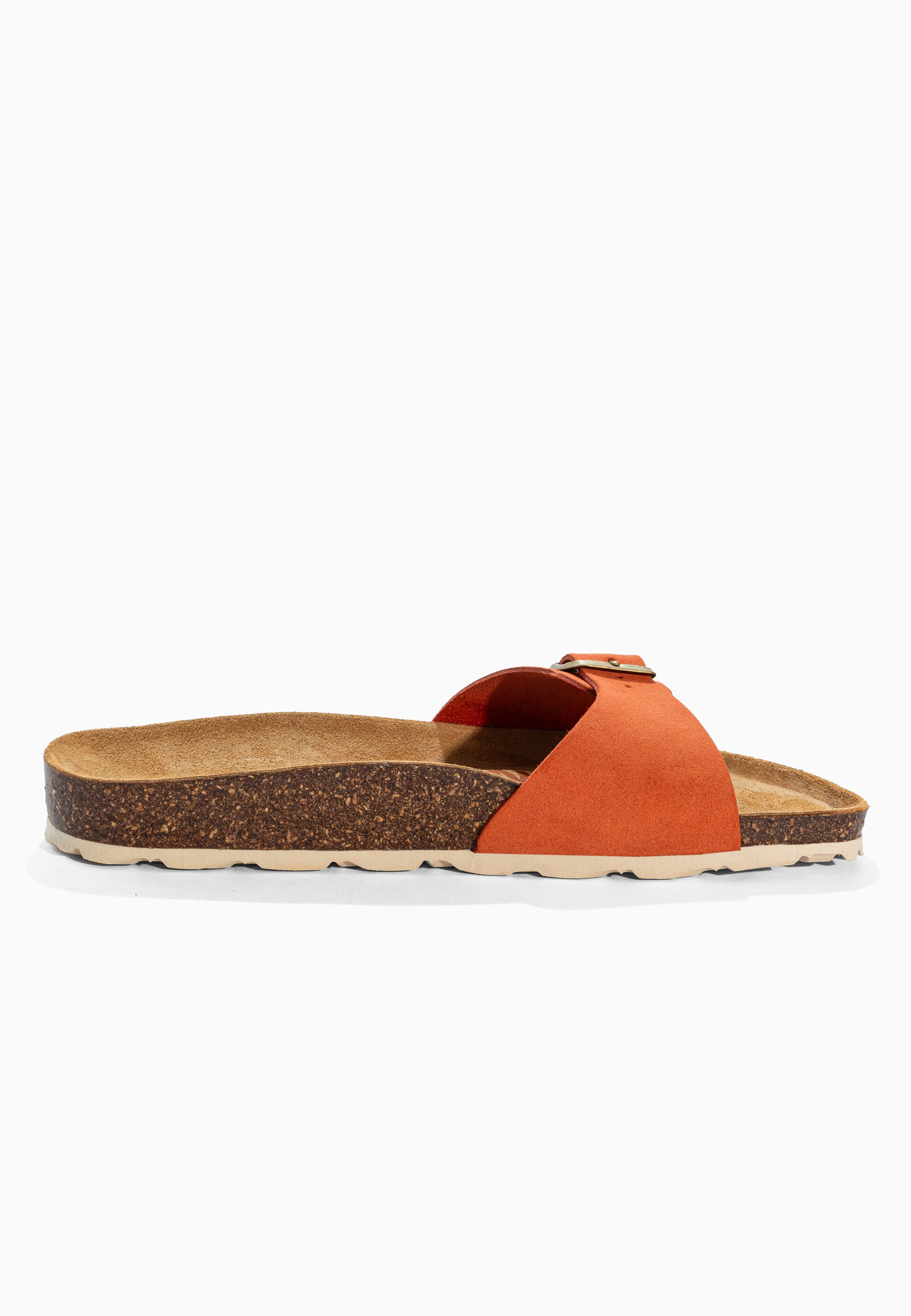 Sandales Zephyr Orange en Cuir Suédé