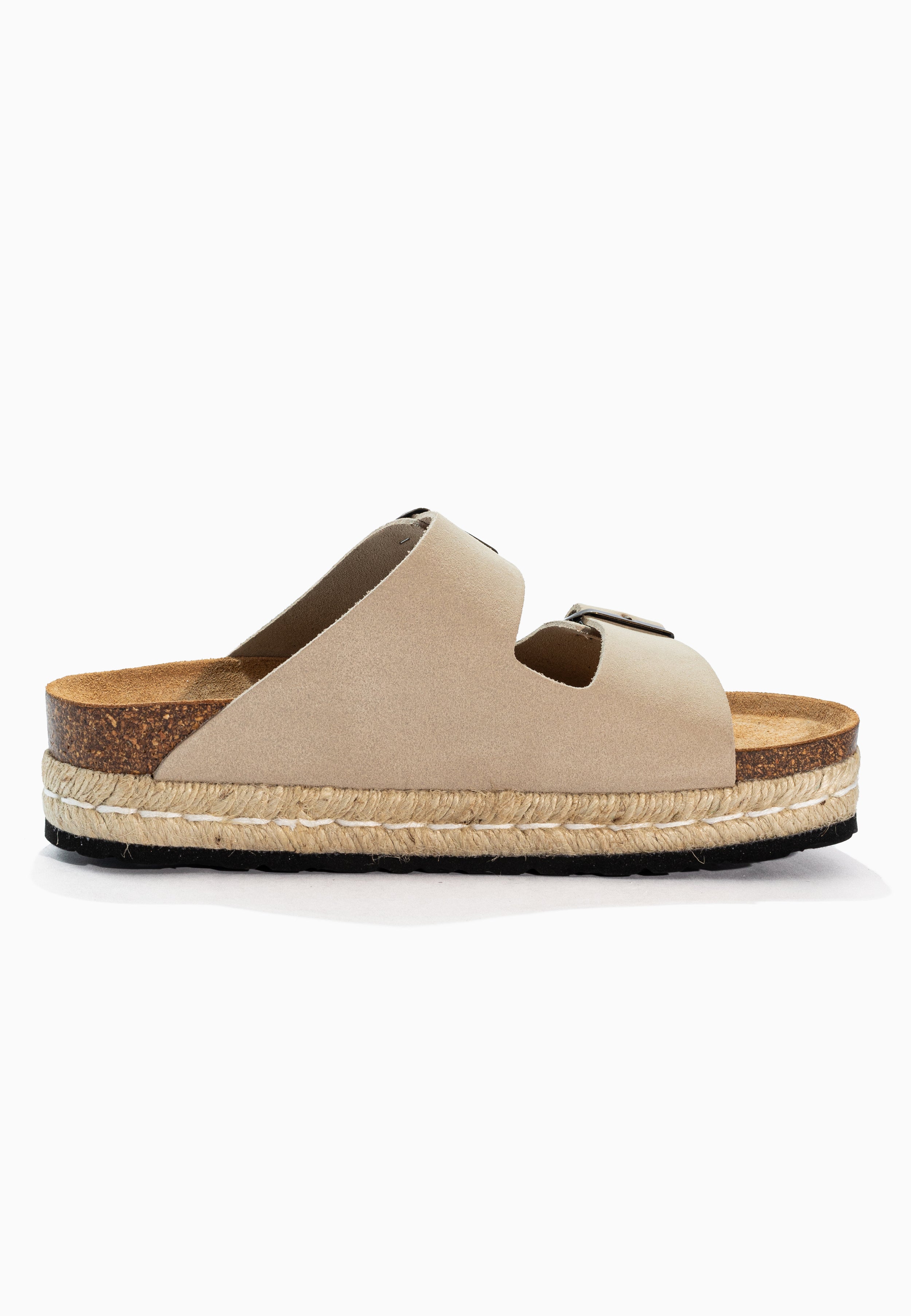 Sandales Alcee Beige en Cuir Suédé