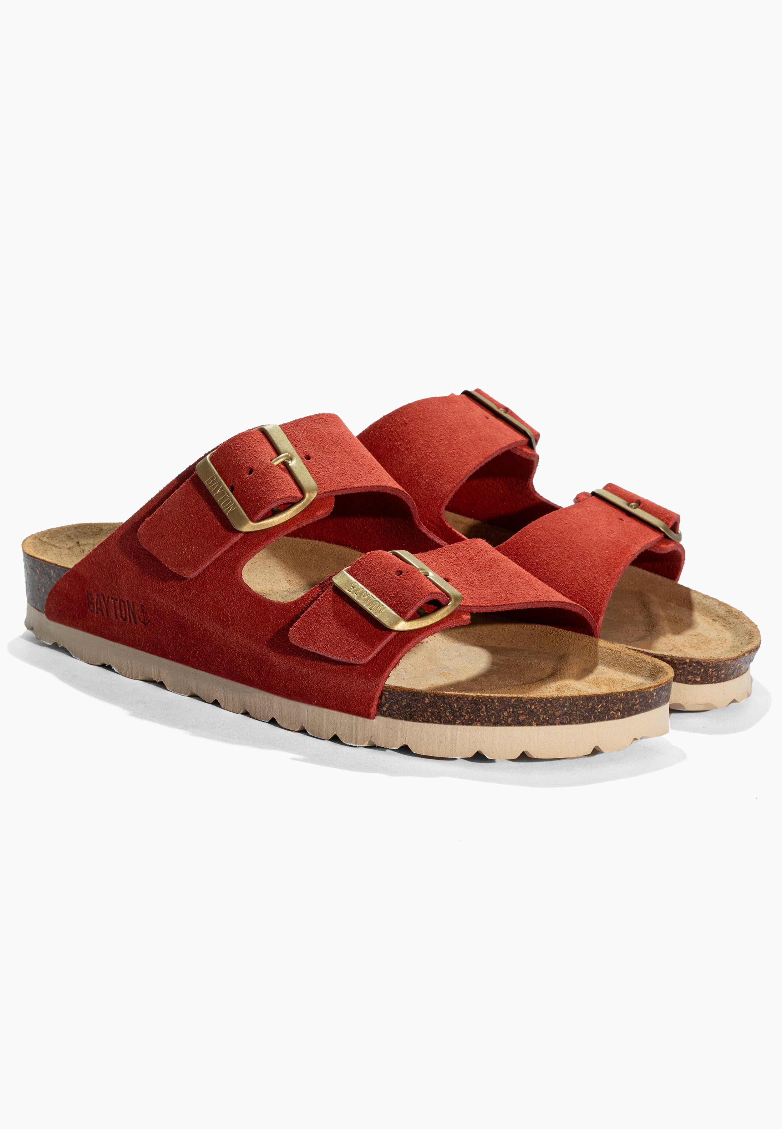 Sandales Atlas Terracotta en Cuir Suédé