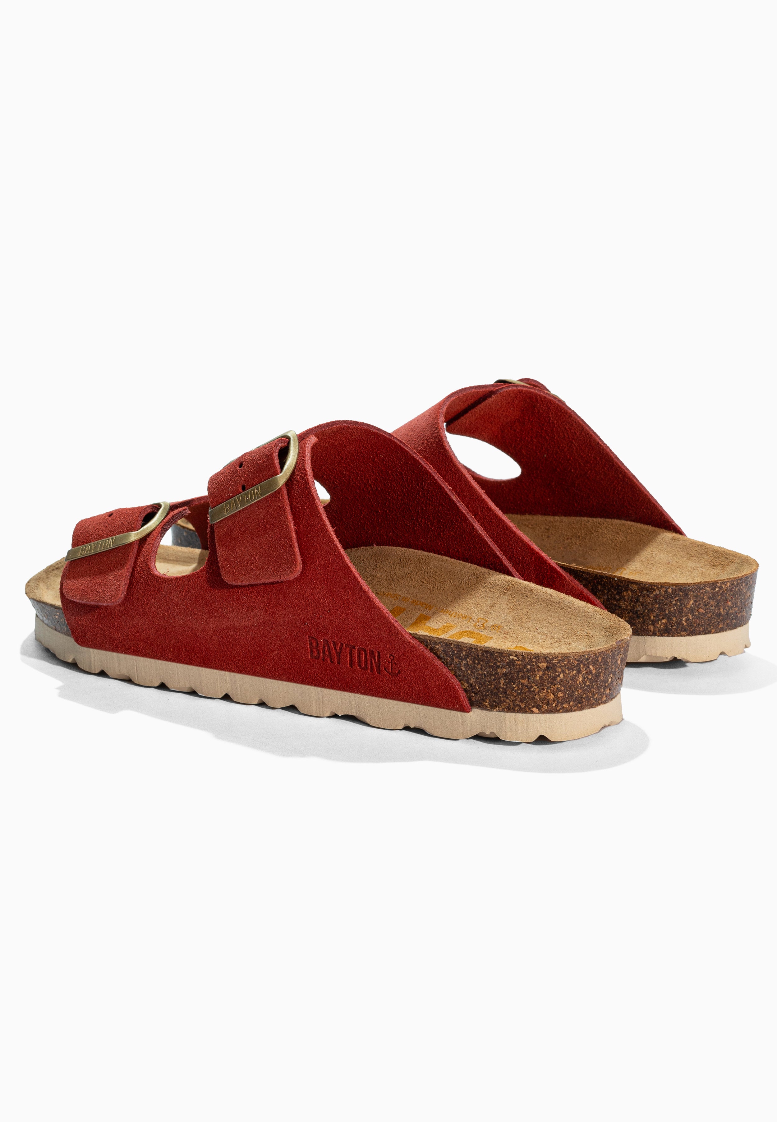 Sandales Atlas Terracotta en Cuir Suédé