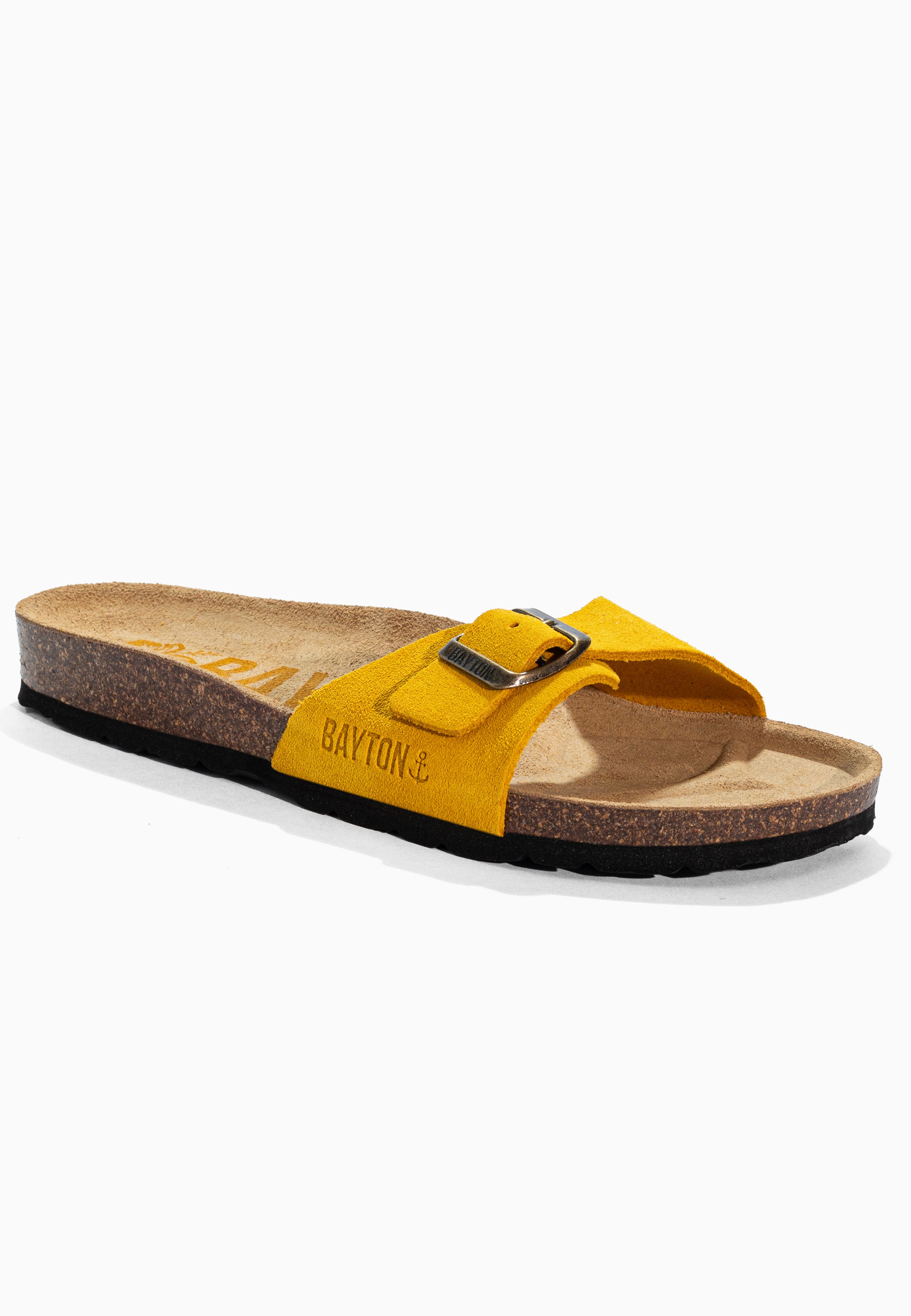 Sandales Zephyr Jaune en Cuir Suédé