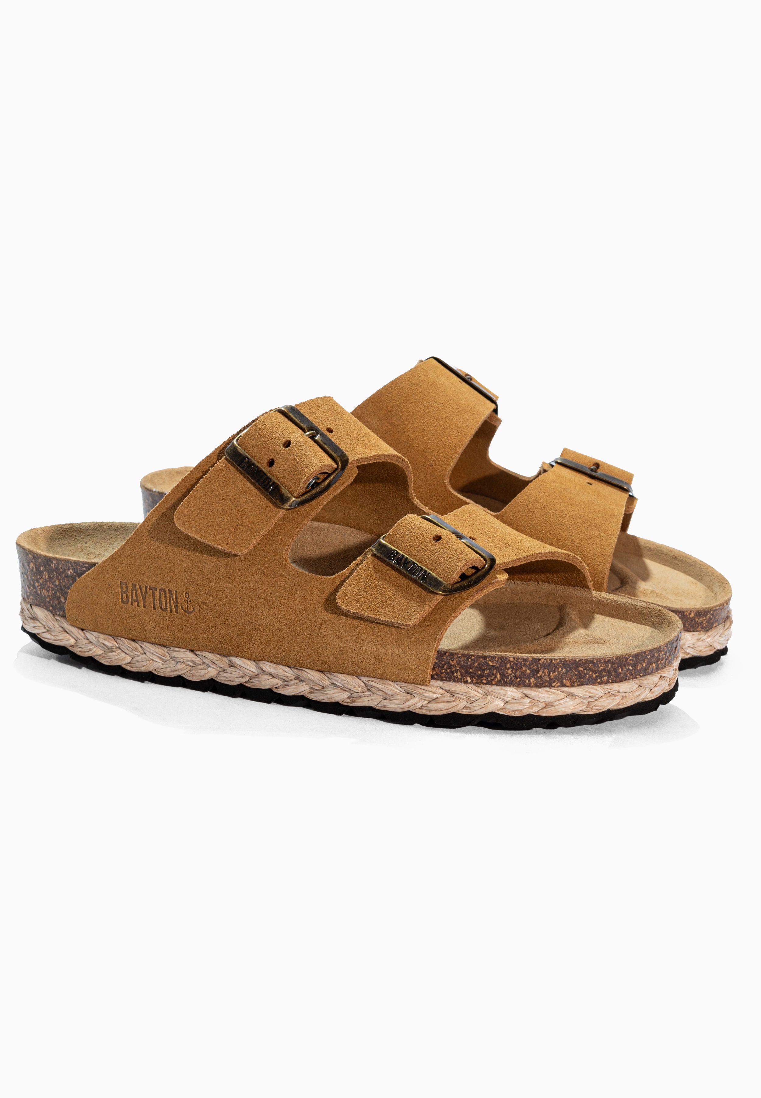 Sandales Benalla Camel en Cuir Suédé