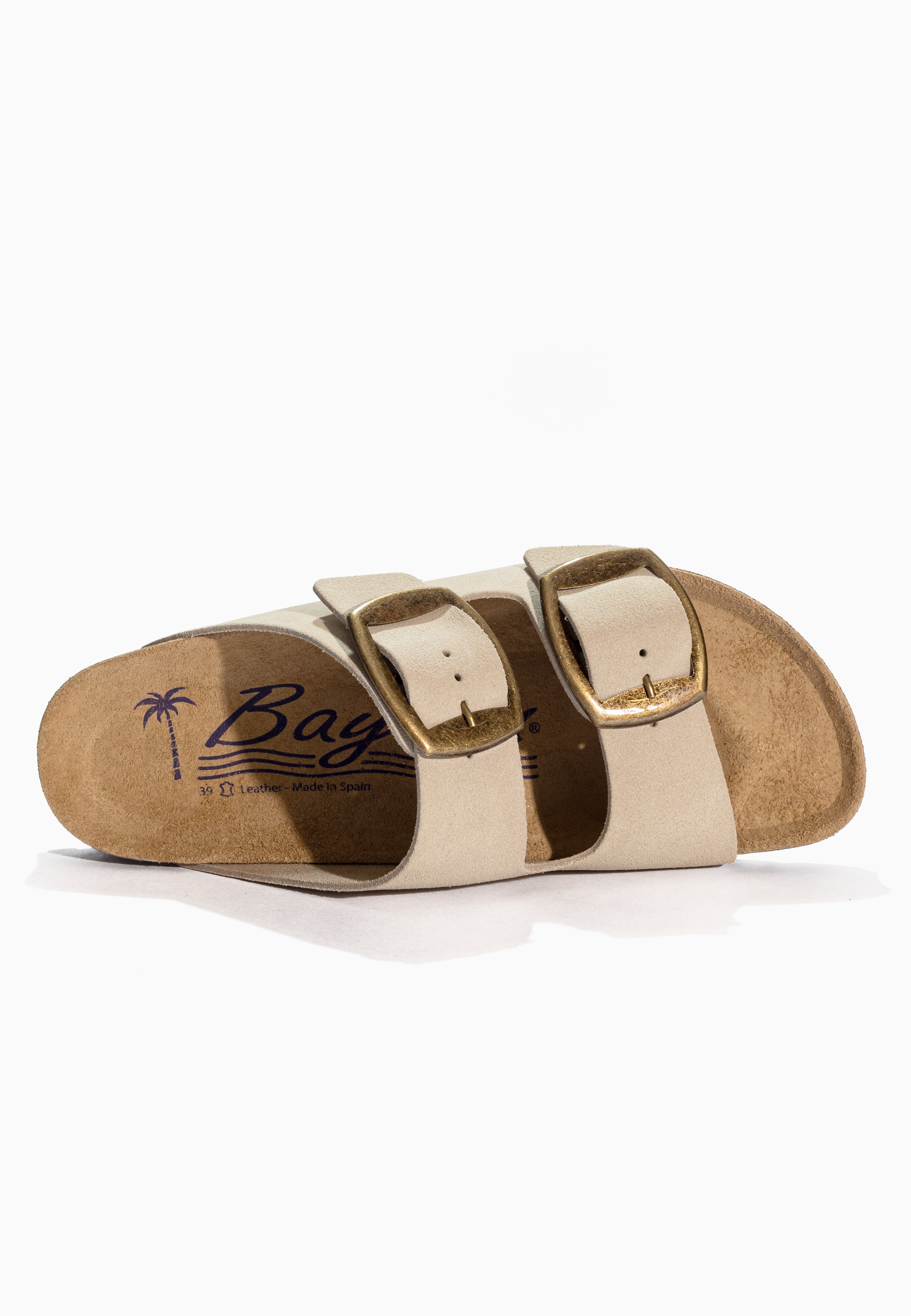 Sandales Alicante Beige en Cuir Suédé