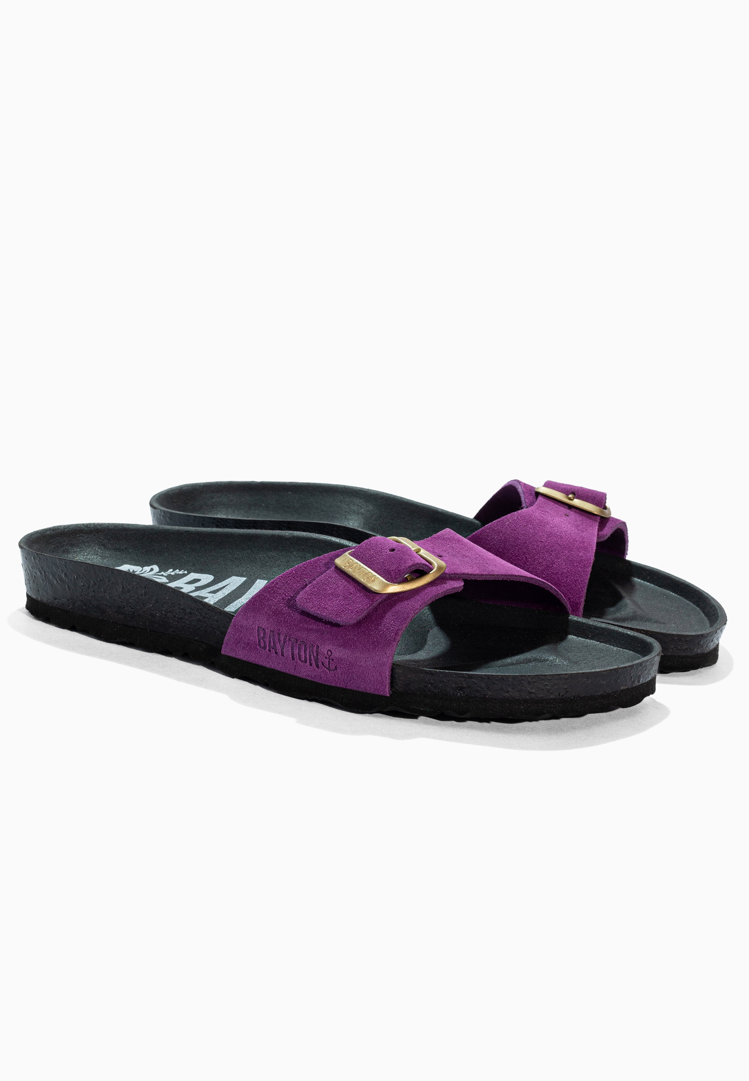 Sandales Zephyr Violet en Cuir Suédé