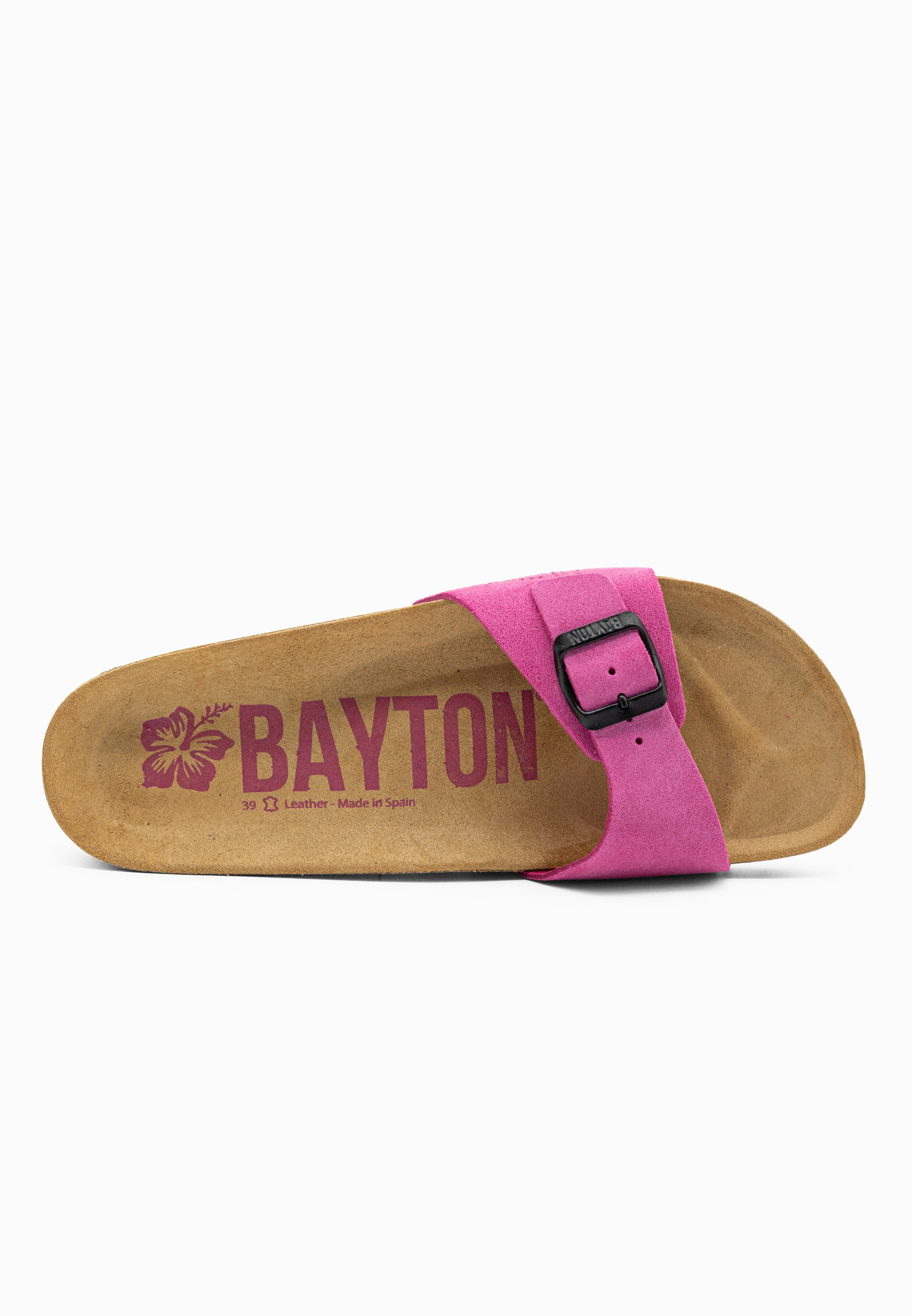 Sandales Zephyr Rose Fluo en Cuir Suédé