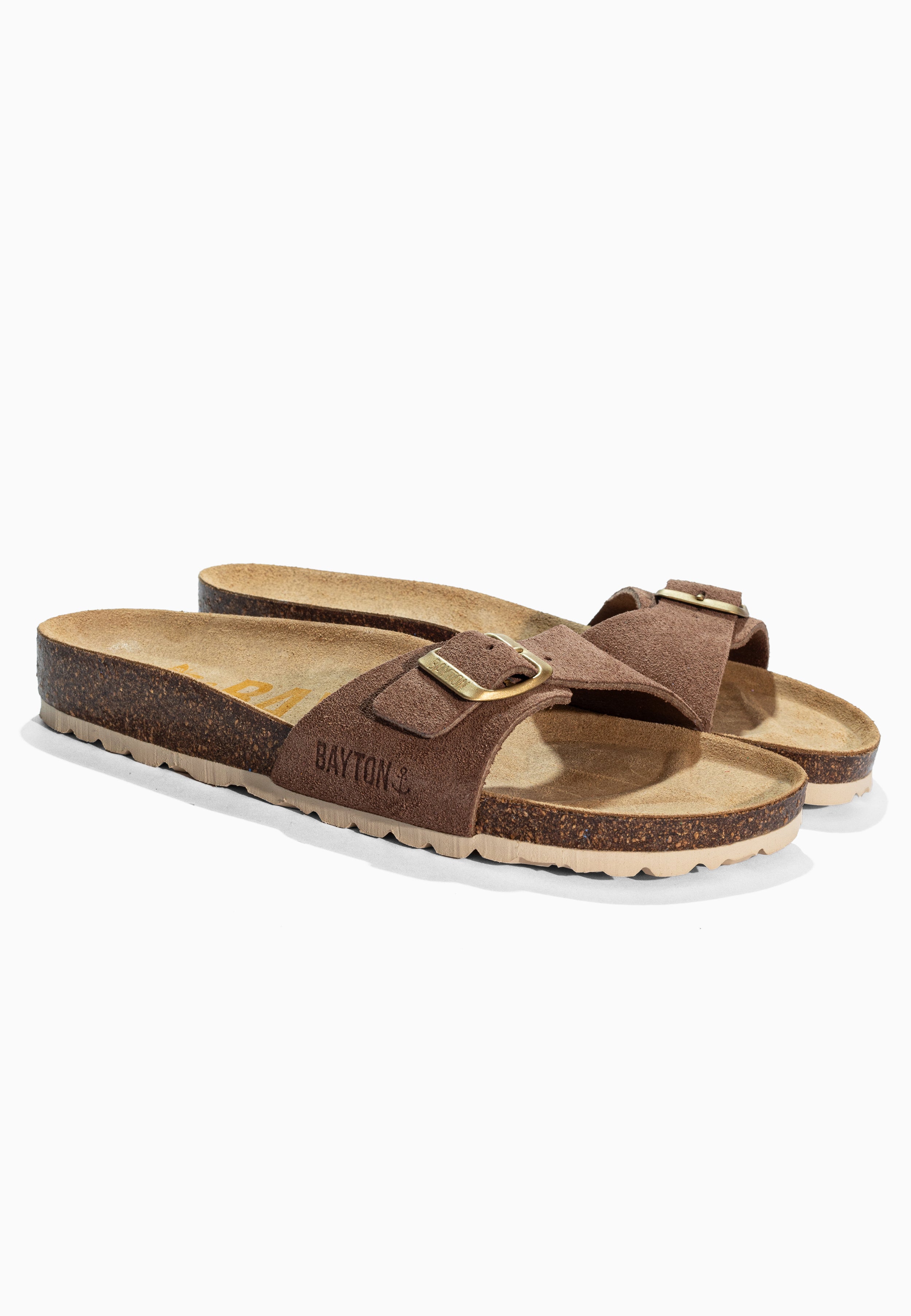 Sandales Zephyr Beige en Cuir Suédé