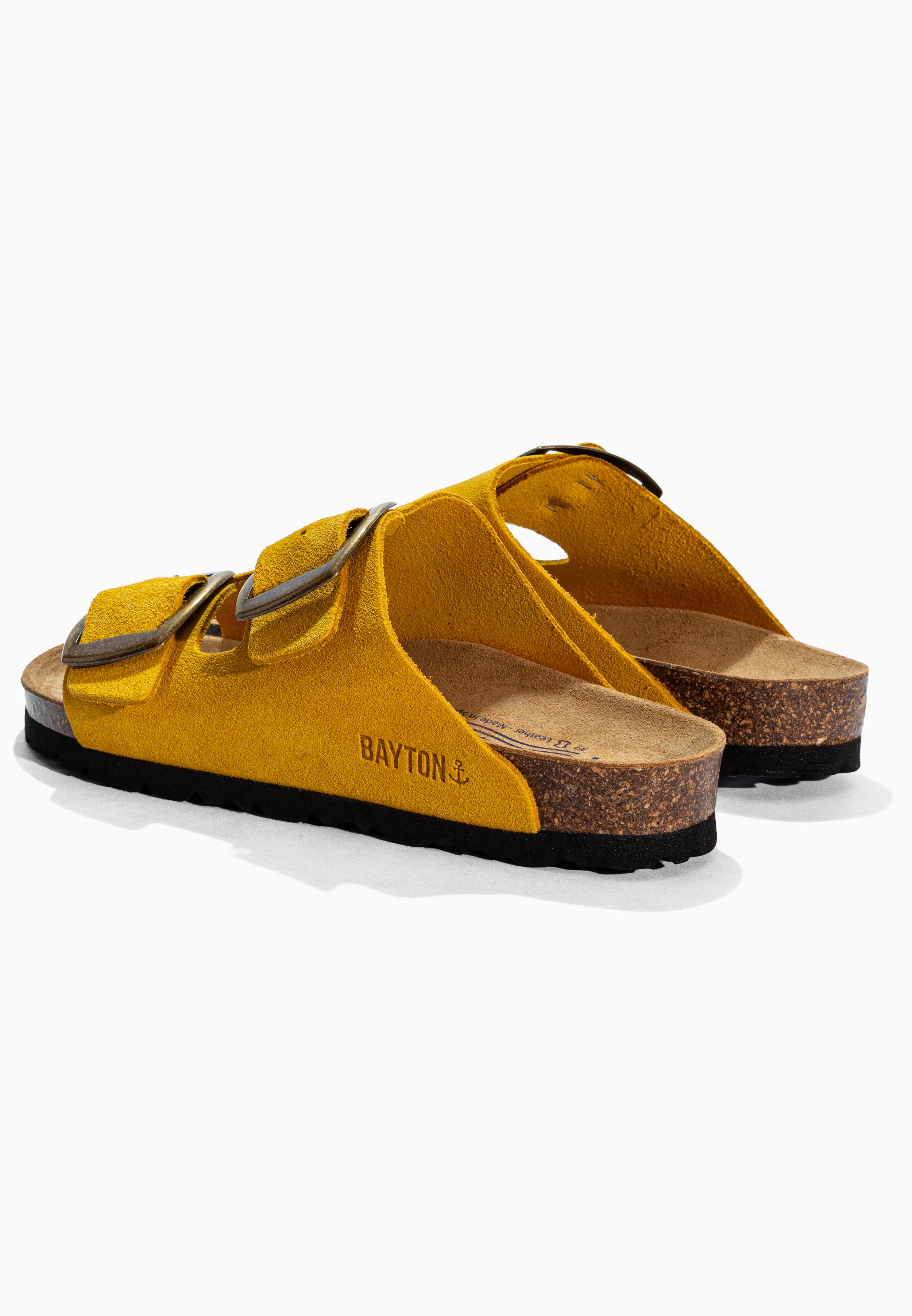 Sandales Alicante Jaune en Cuir Suédé